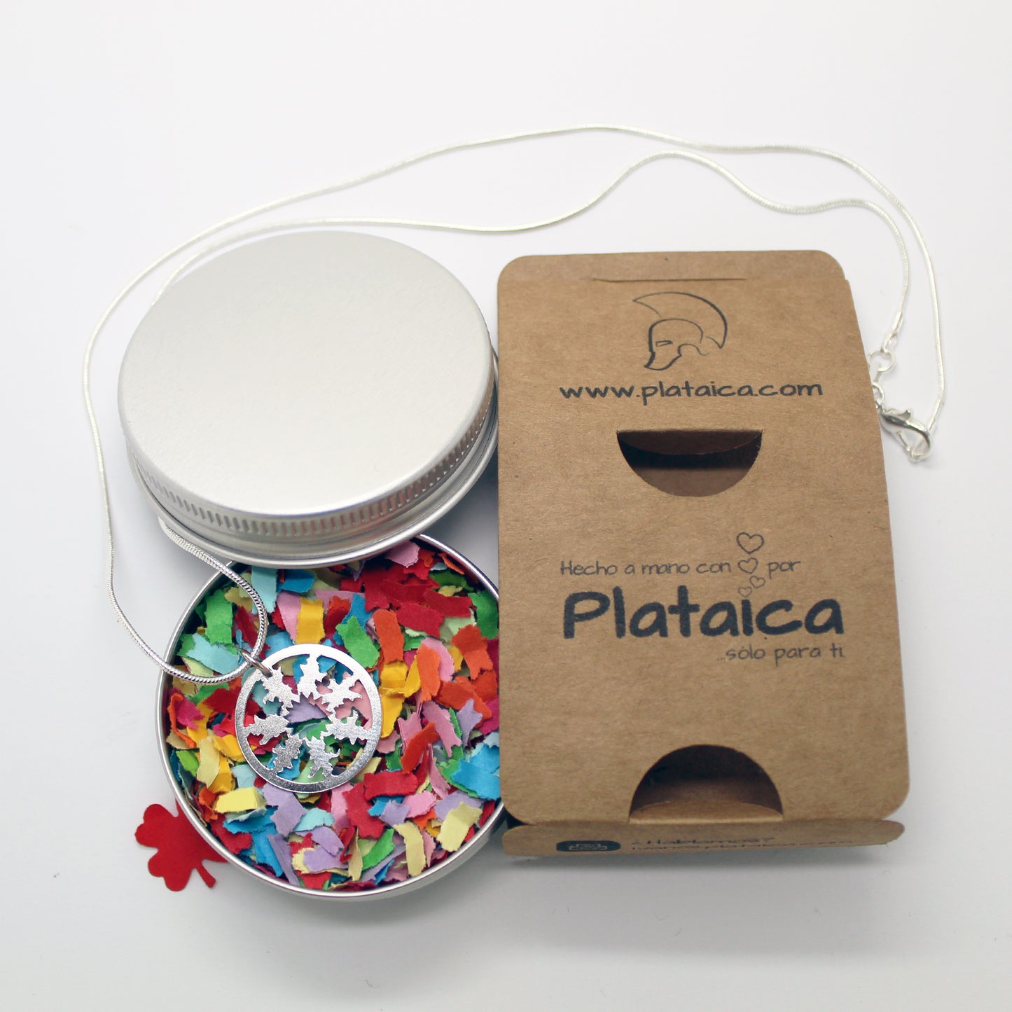 Colgante eguzkilore calado en plata 925 (pequeño)
