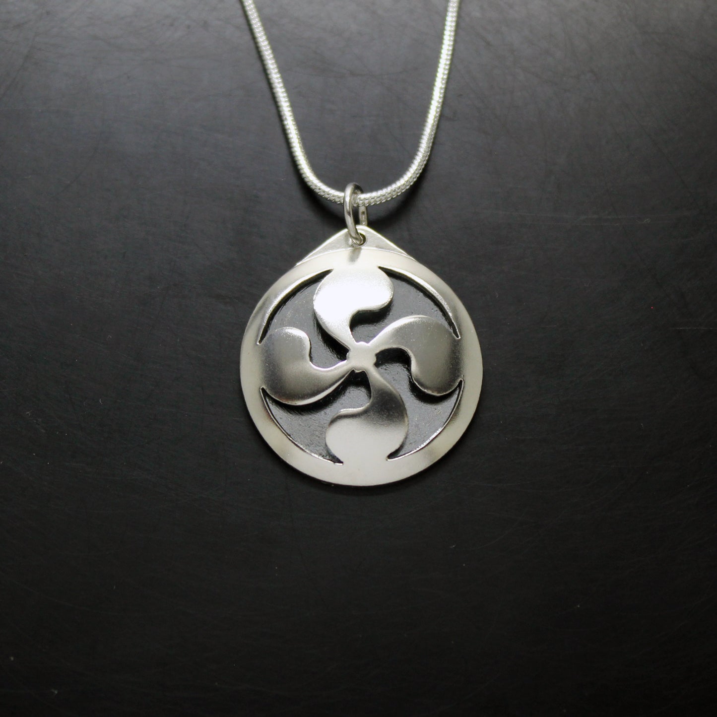 925 silver Lauburu pendant