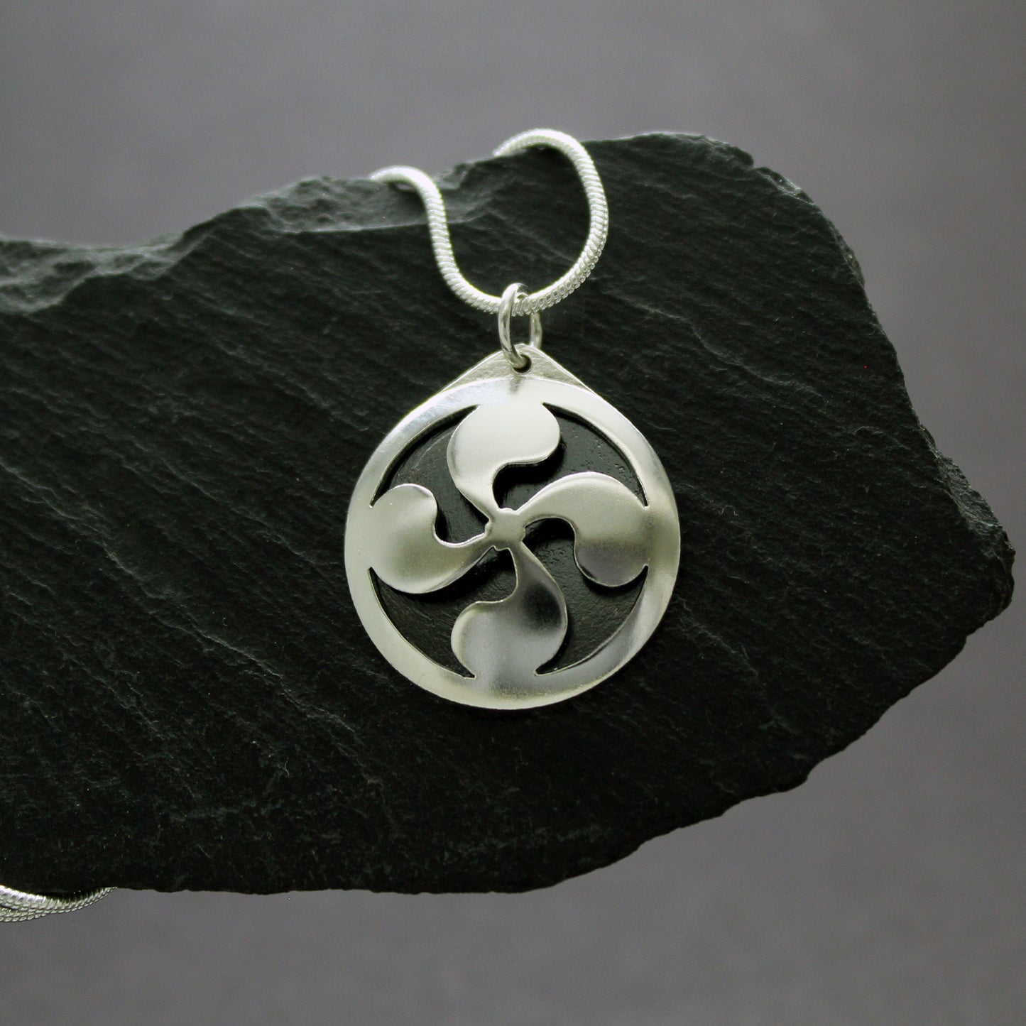 925 silver Lauburu pendant