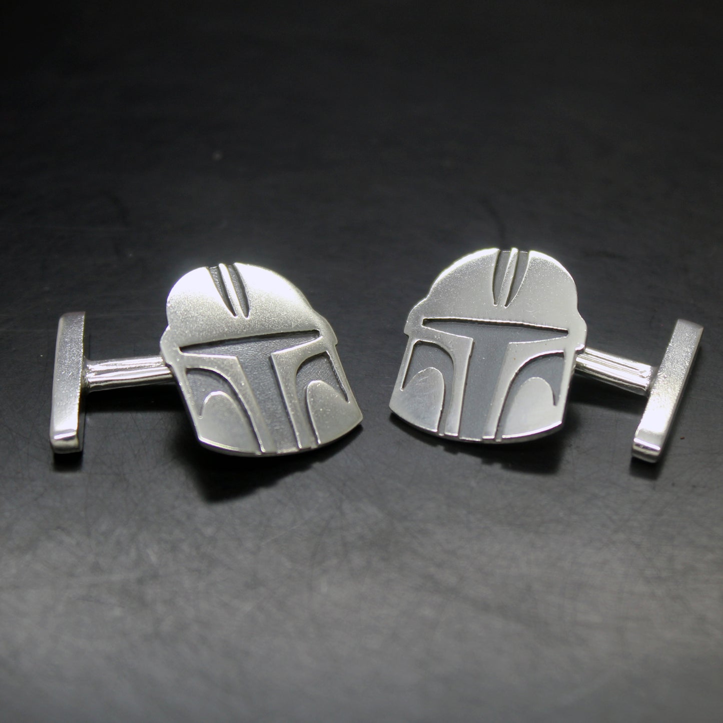 Gemelos casco The Mandalorian Cosplay en plata 925