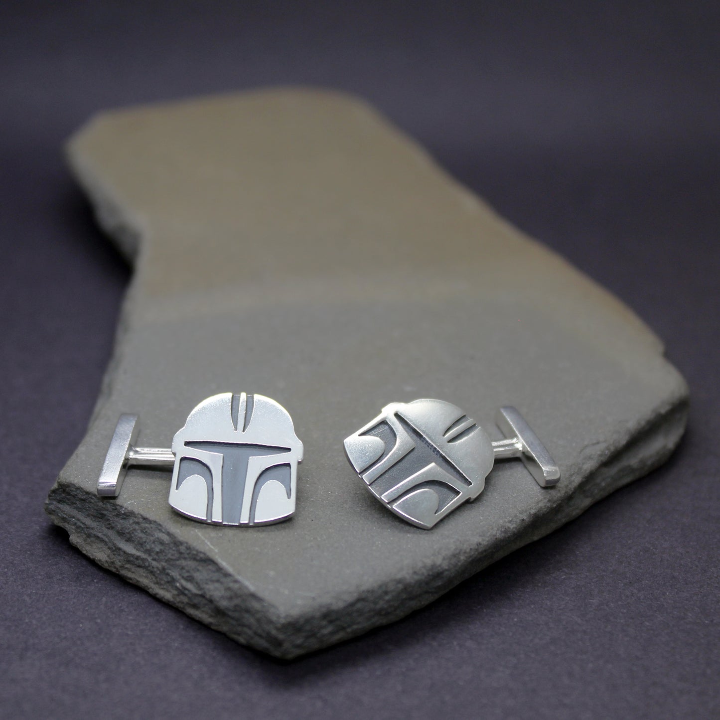 Gemelos casco The Mandalorian Cosplay en plata 925