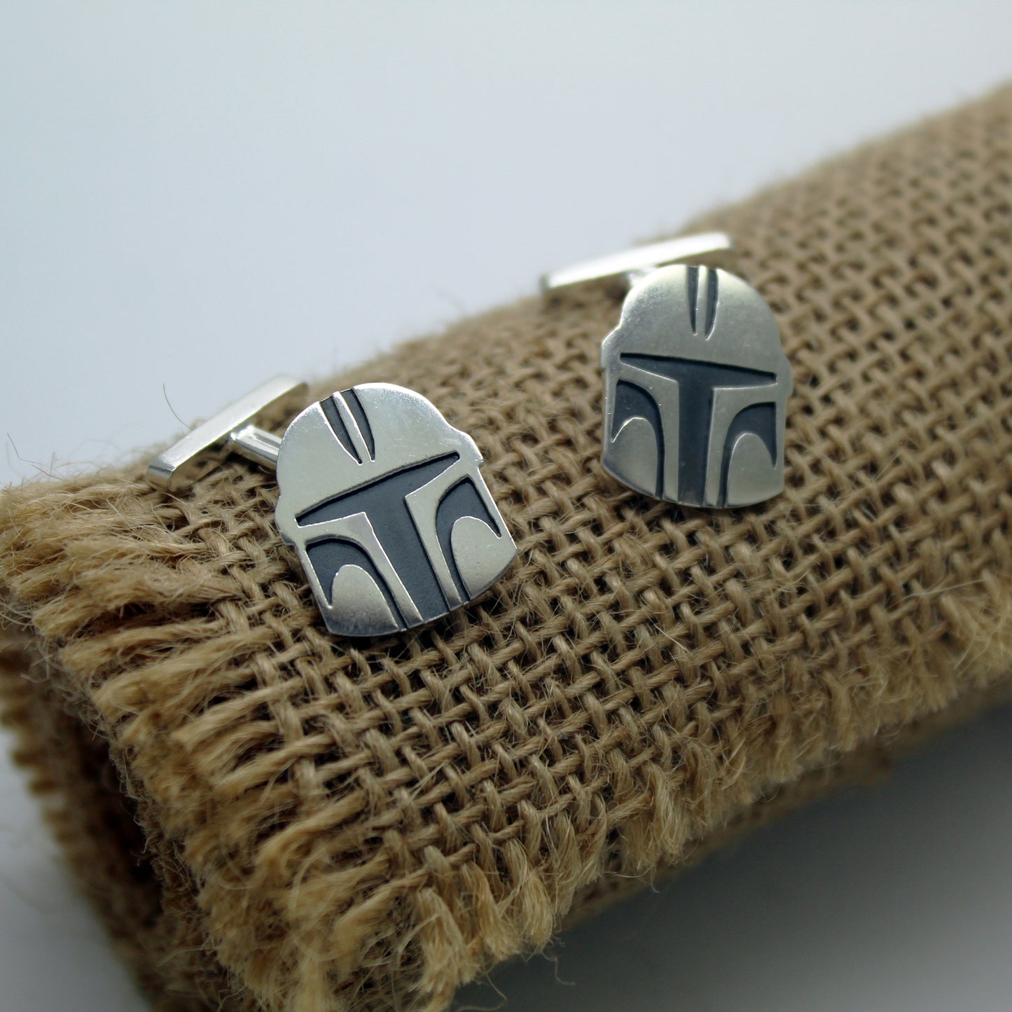Gemelos casco The Mandalorian Cosplay en plata 925