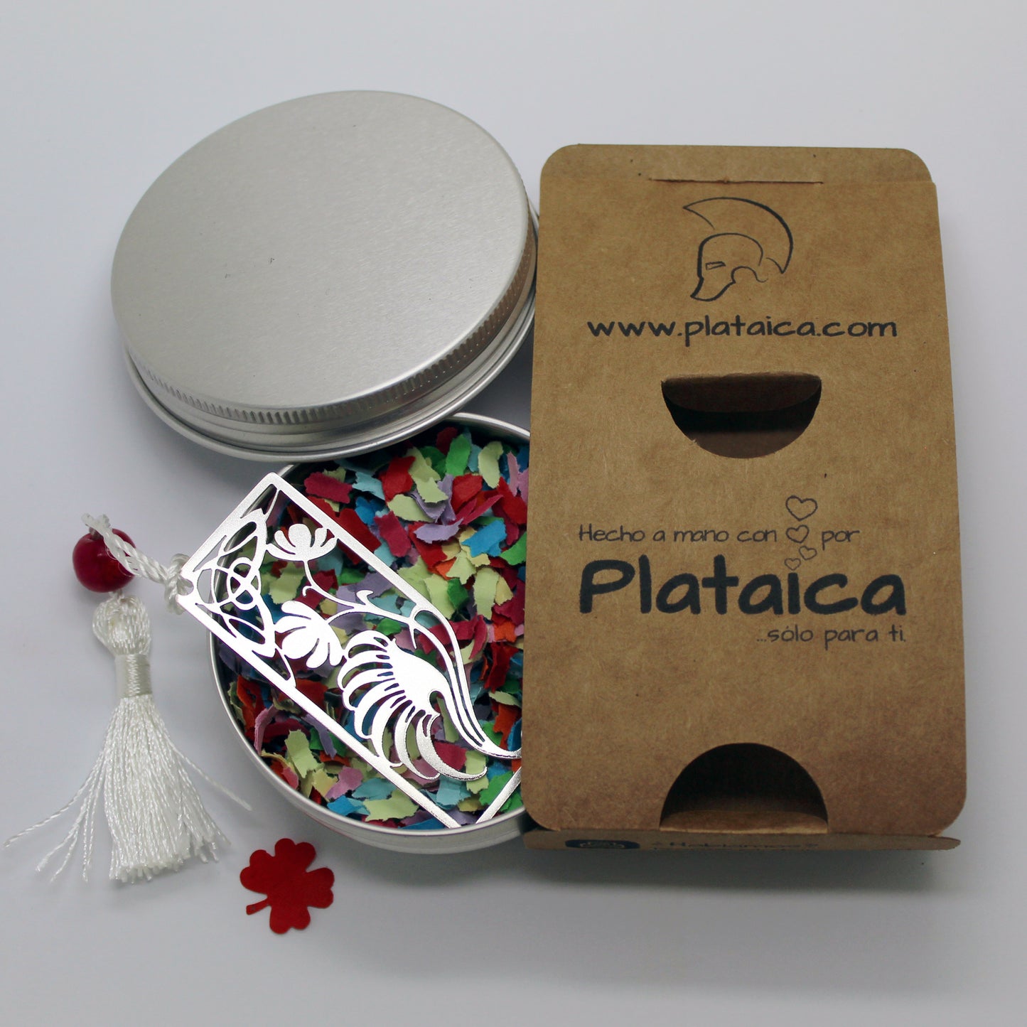 Marcapáginas de plata 925 con calado Art Nouveau