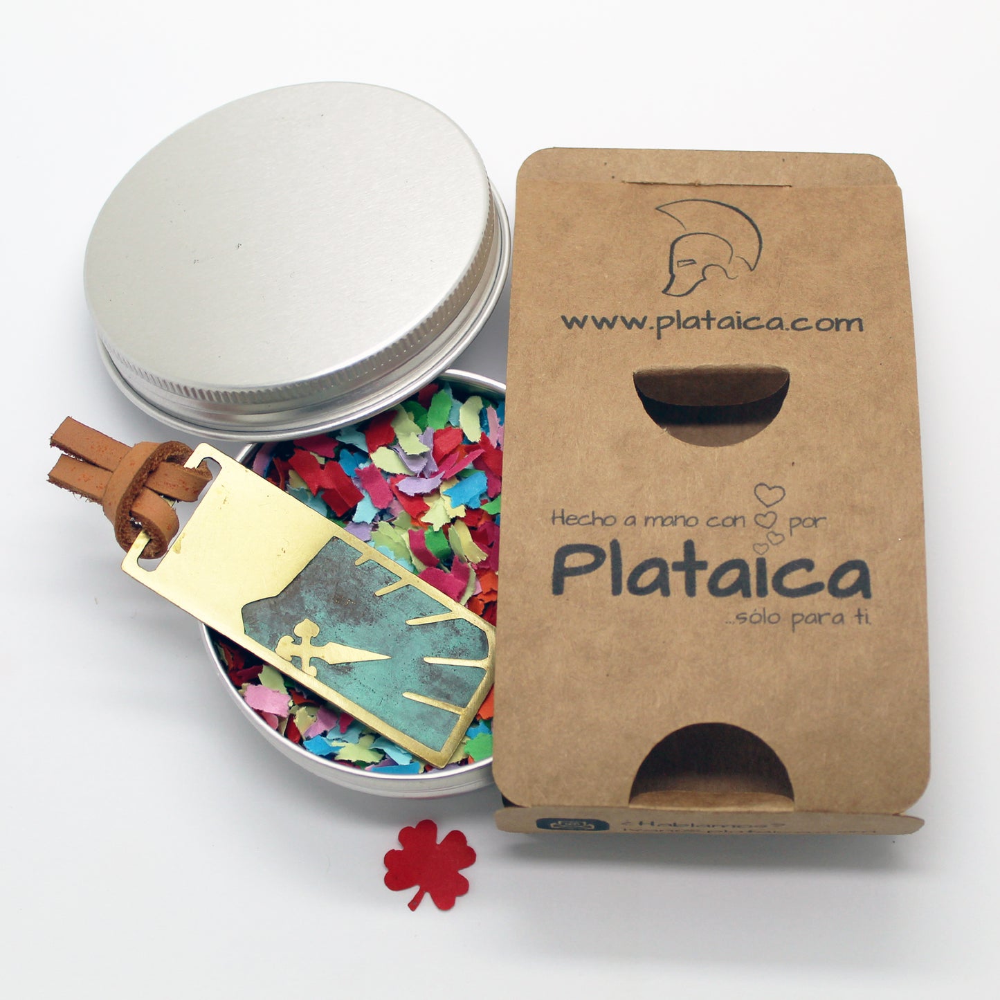 Marcapáginas de latón con grabado de Concha del Camino de Santiago