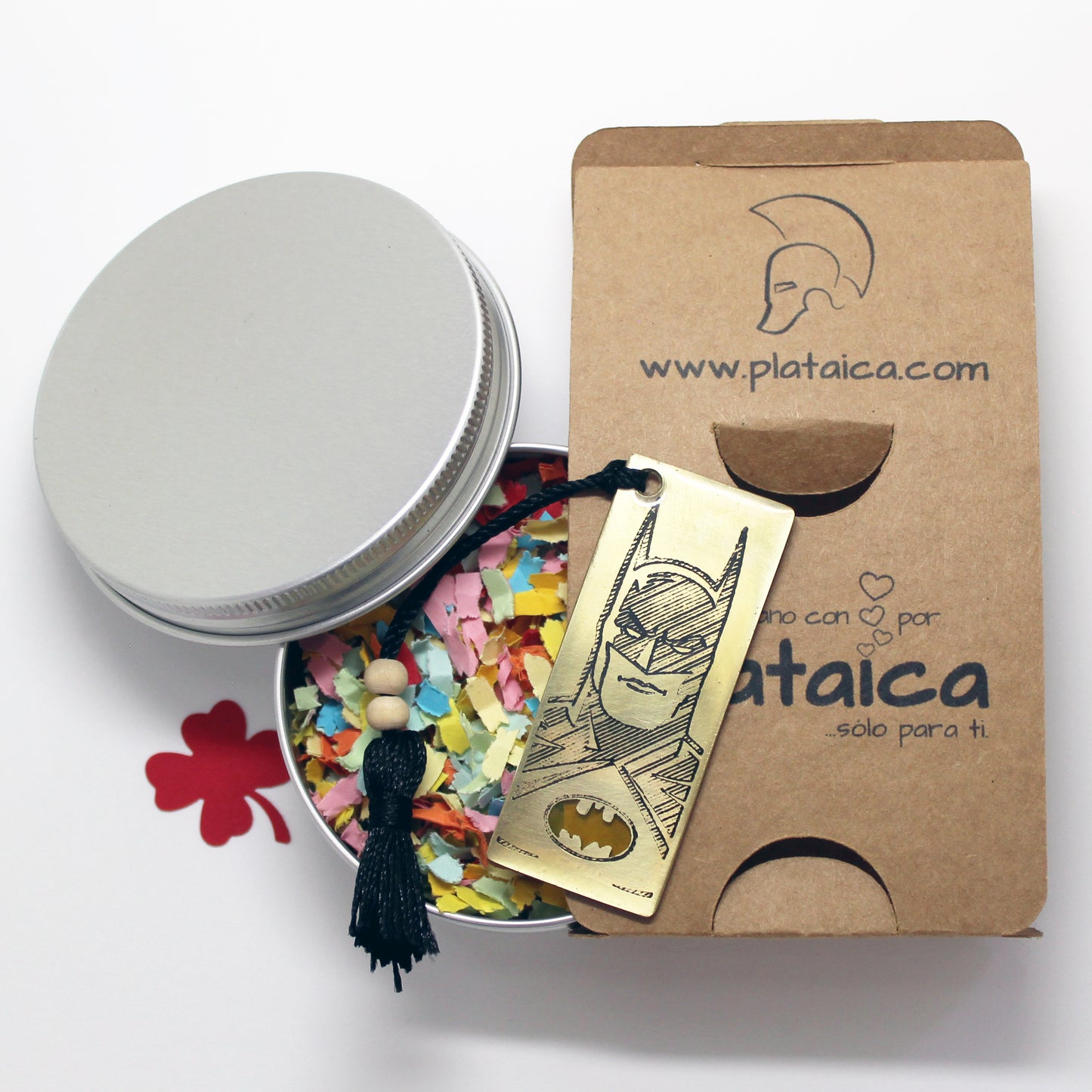 Marcapáginas de latón Batman