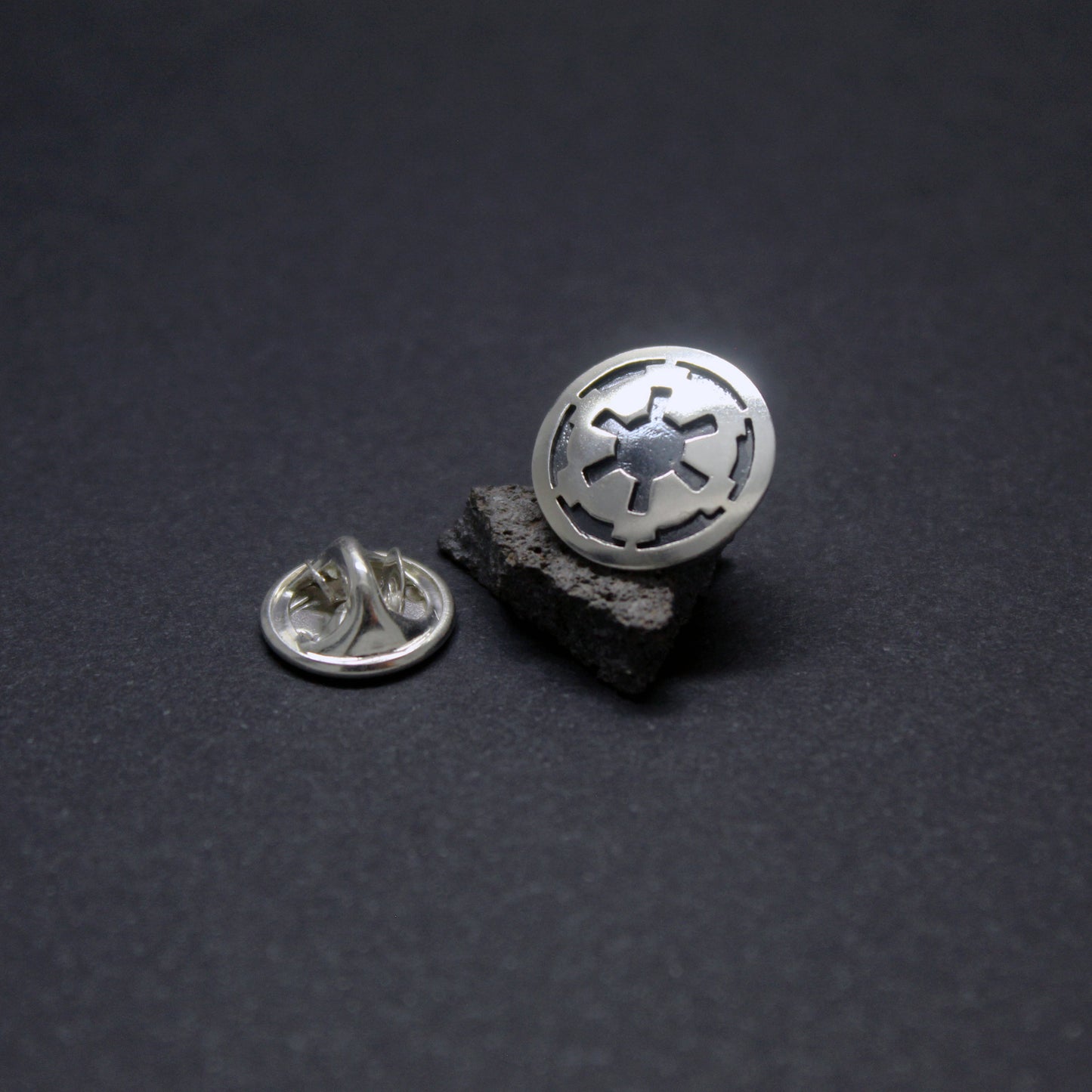 Símbolo del Imperio Galáctico Star Wars pin en plata 925