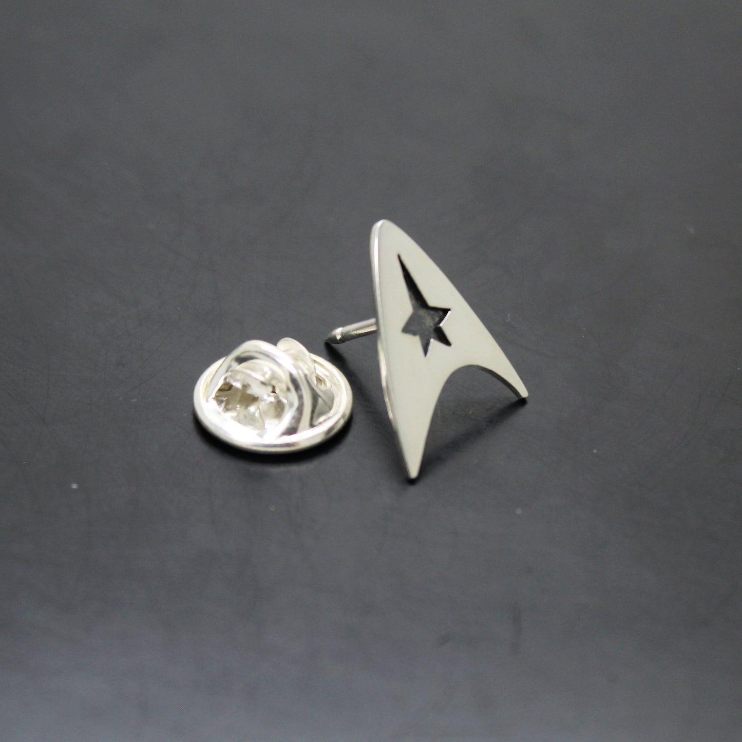 Star Trek Insignia Delta de la Flota Estelar pin en plata 925