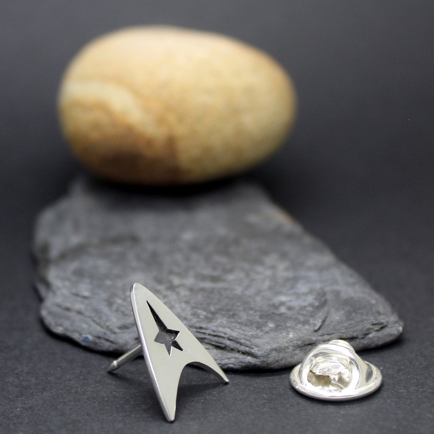 Star Trek Insignia Delta de la Flota Estelar pin en plata 925