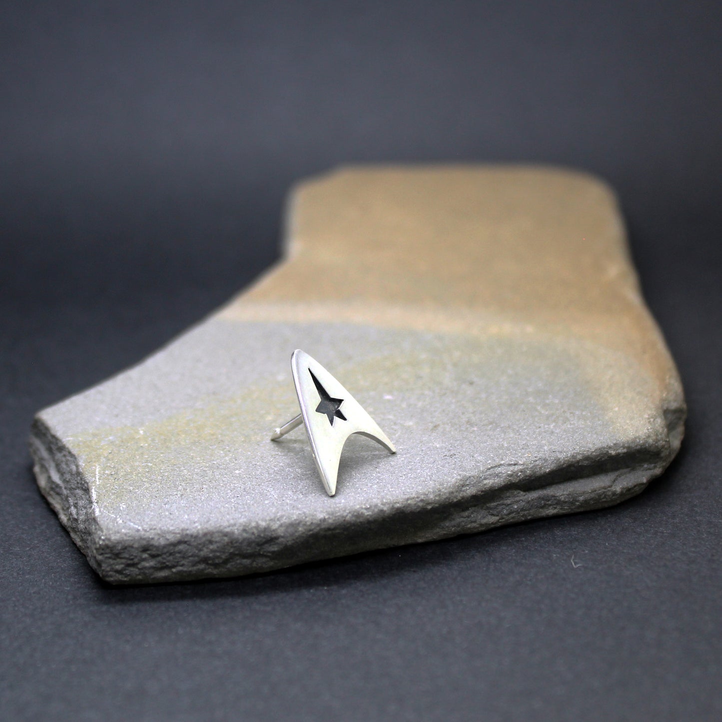 Star Trek Insignia Delta de la Flota Estelar pin en plata 925