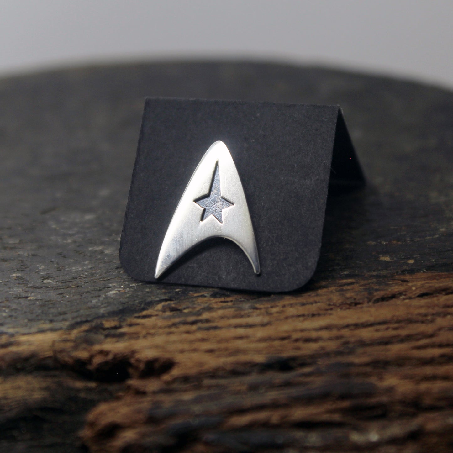 Star Trek Insignia Delta de la Flota Estelar pin en plata 925