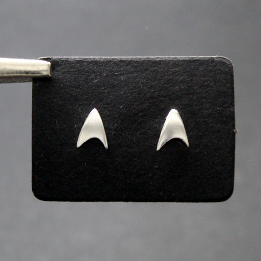 Star Trek MINI Insignia Delta de la Flota Estelar pendientes de plata 925