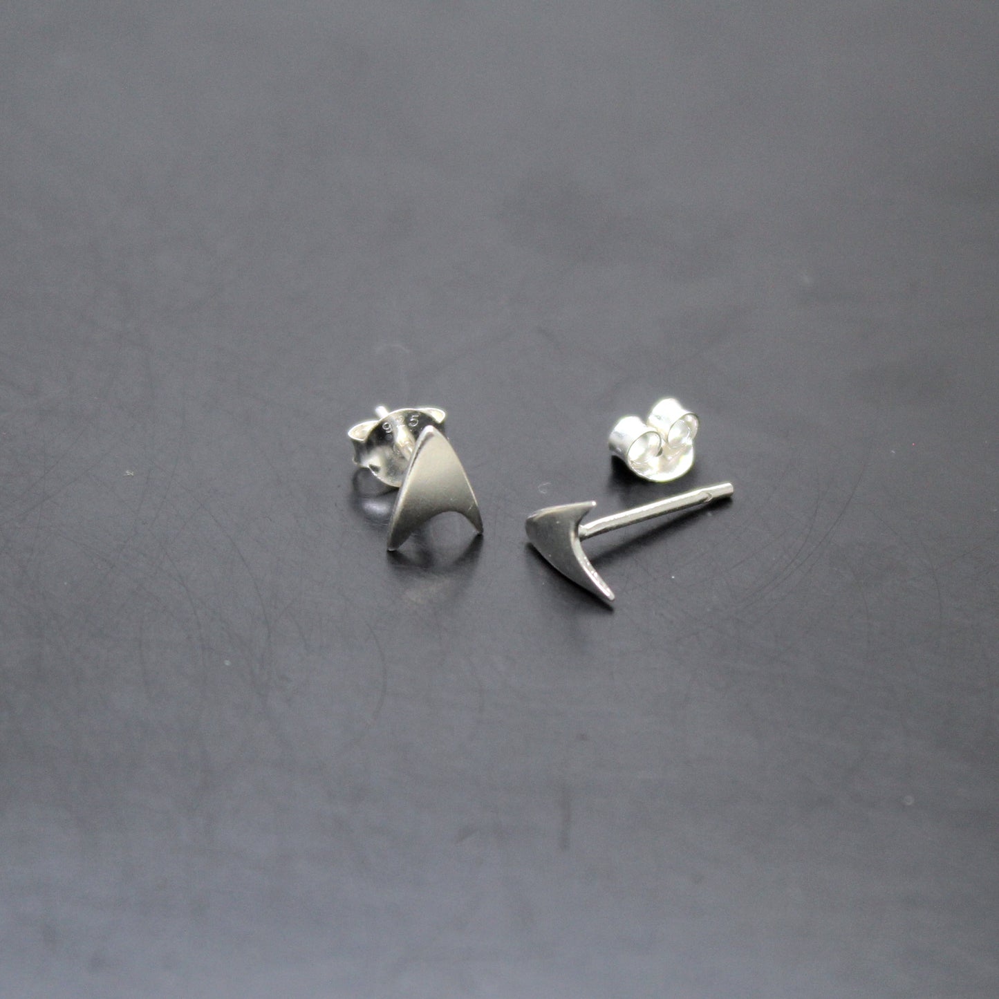 Star Trek MINI Starfleet Delta Insignia 925 silver earrings