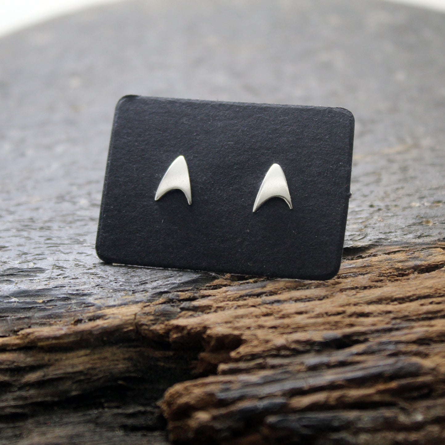 Star Trek MINI Starfleet Delta Insignia 925 silver earrings
