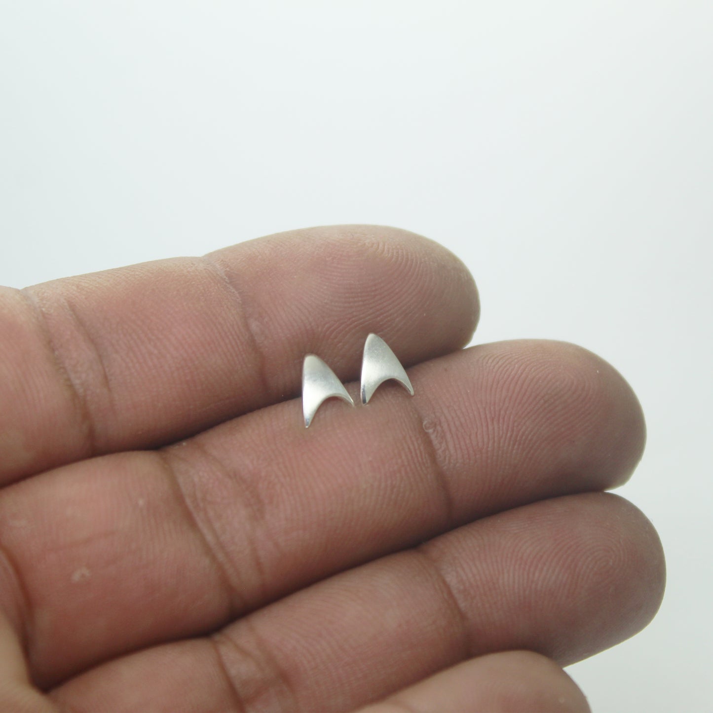 Star Trek MINI Starfleet Delta Insignia 925 silver earrings