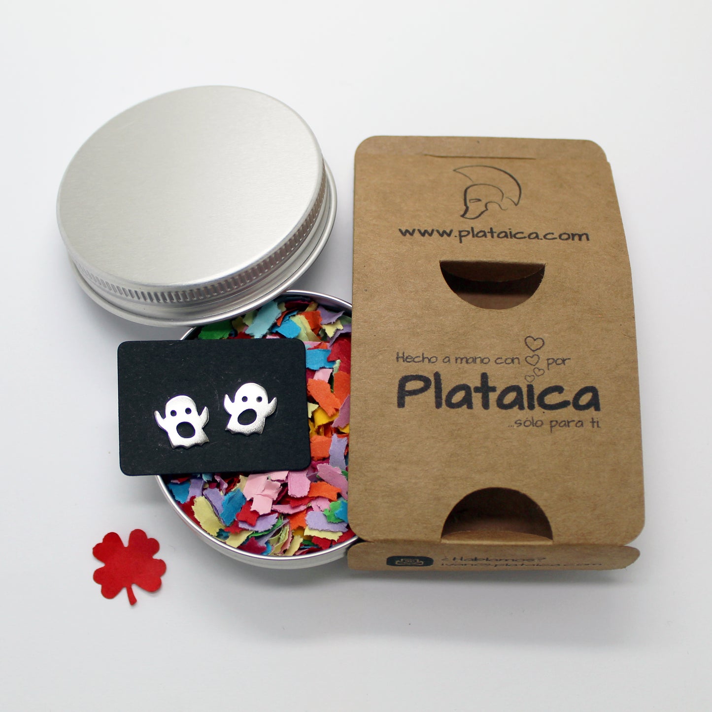 Pendientes Fantasmas de plata 925