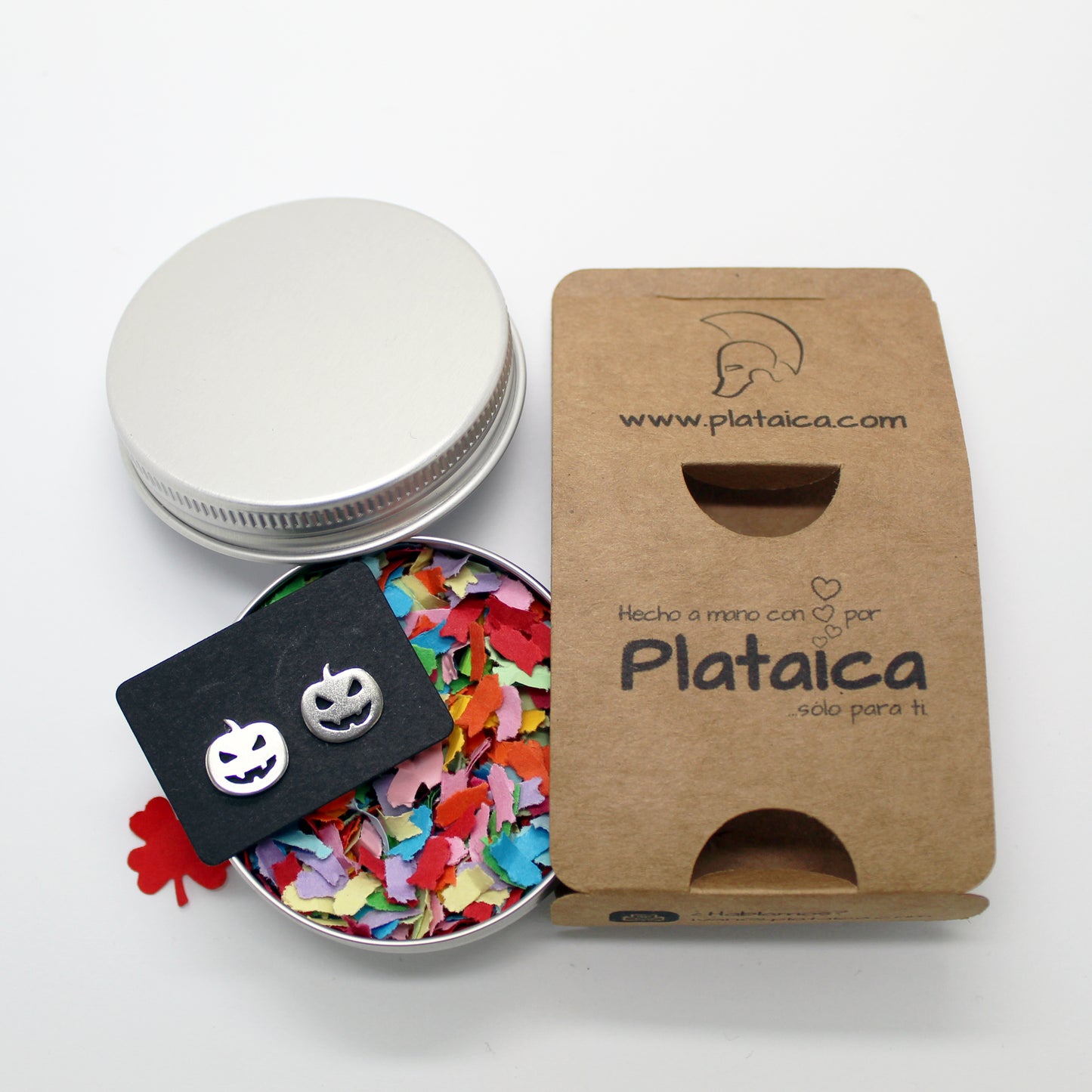 Pendientes Calabazas de plata 925 para Halloween