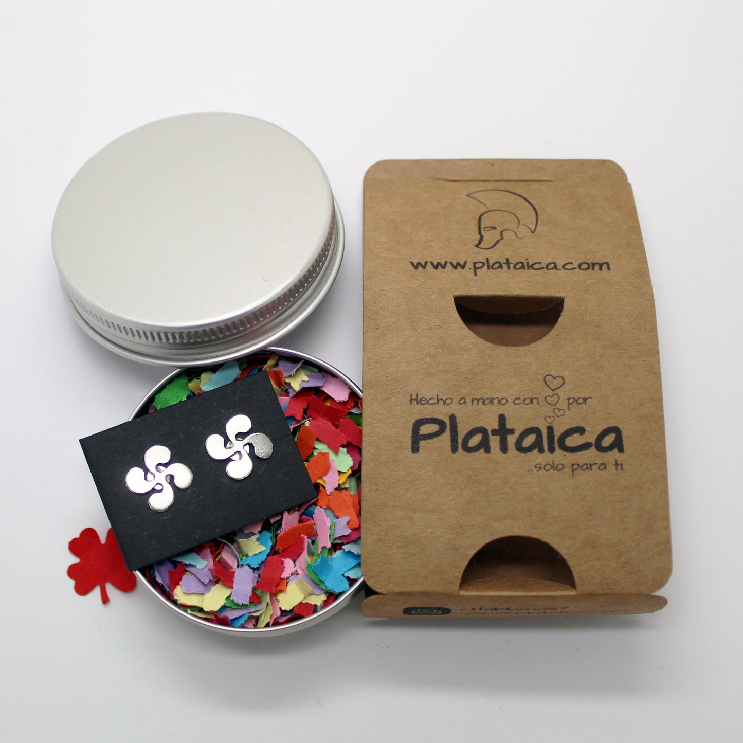 Pendientes Lauburu de plata 925