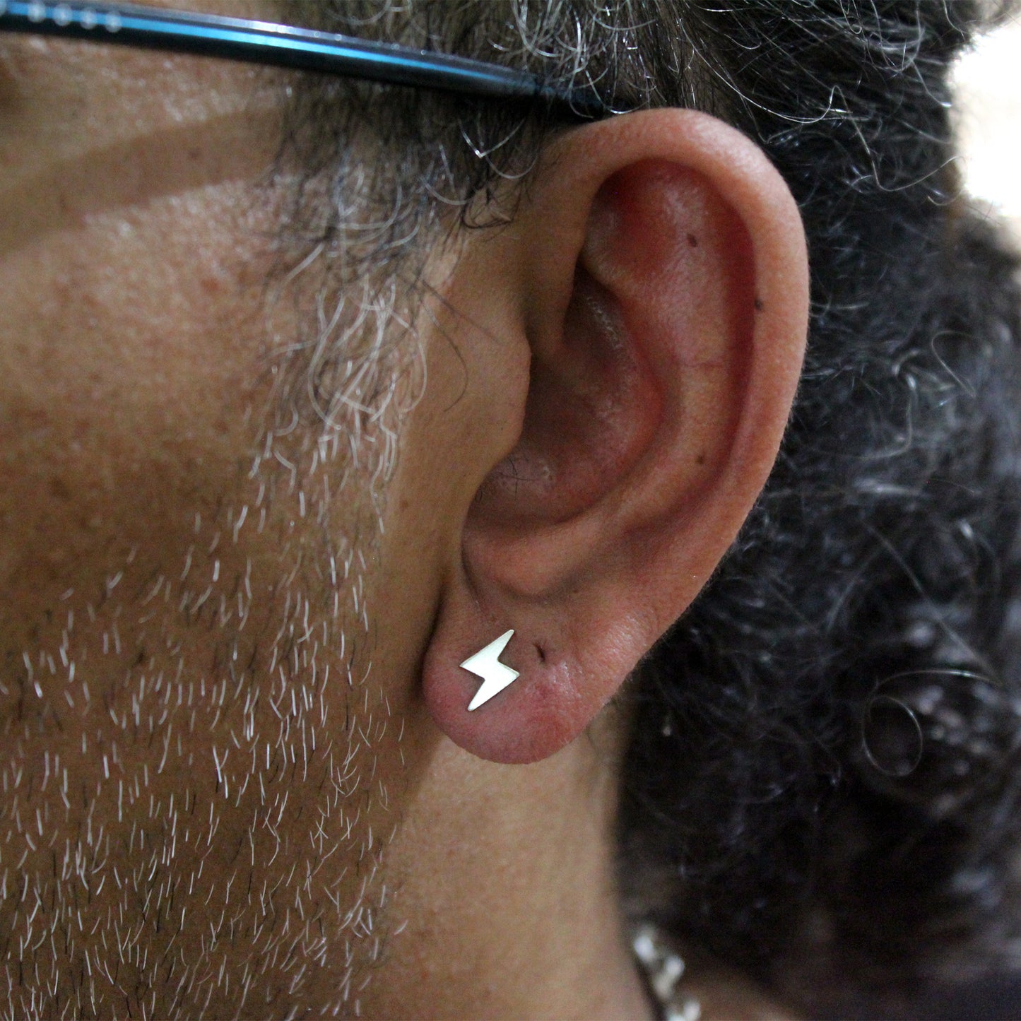 Lightning mini earrings in 925 silver