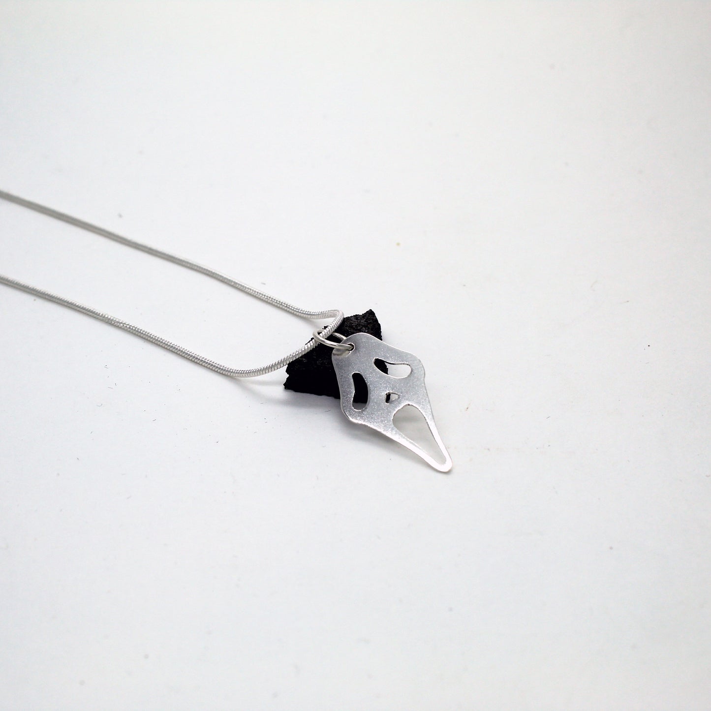 Ghostface Scream mask pendant in 925 silver