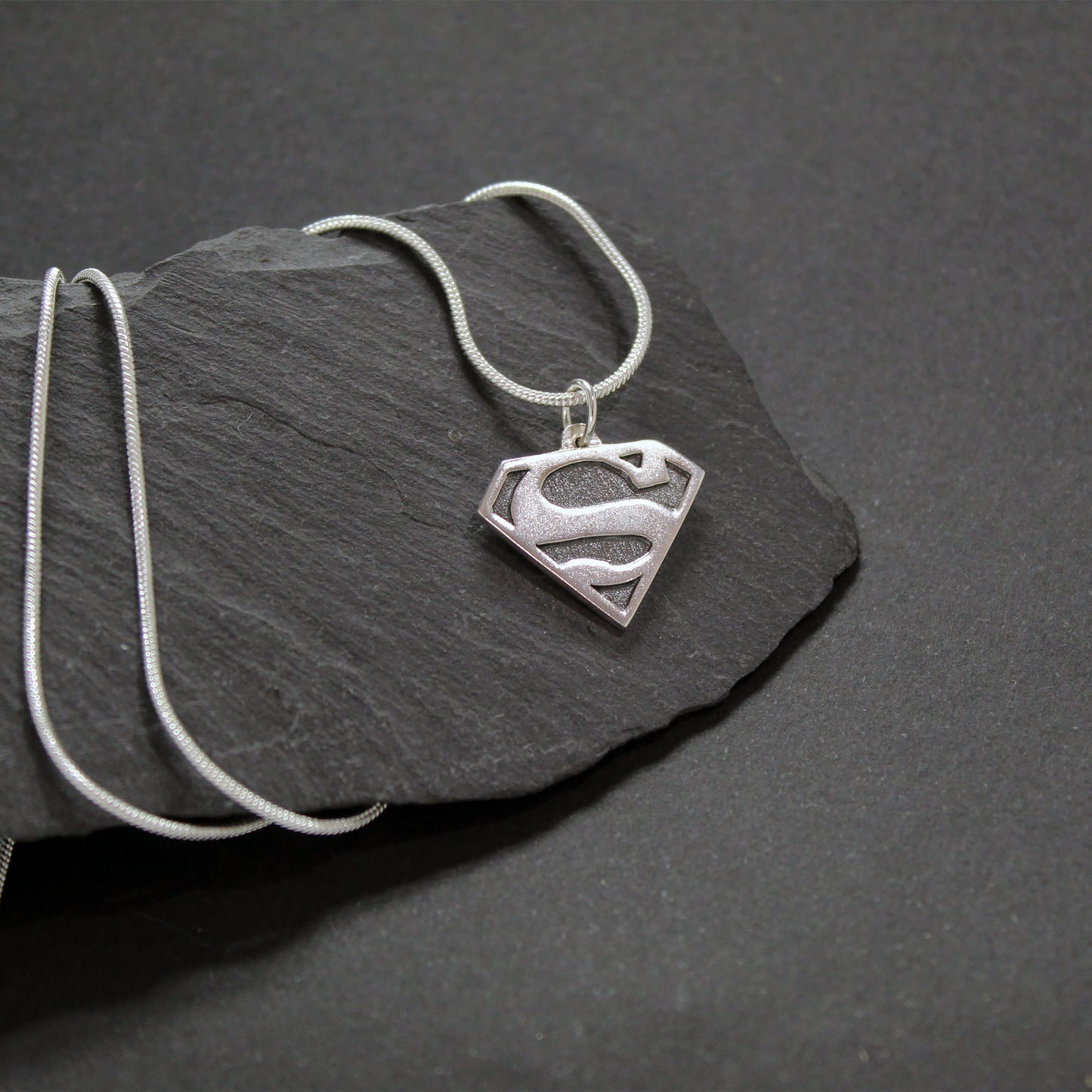 Colgante Superman / Supergirl en plata 925