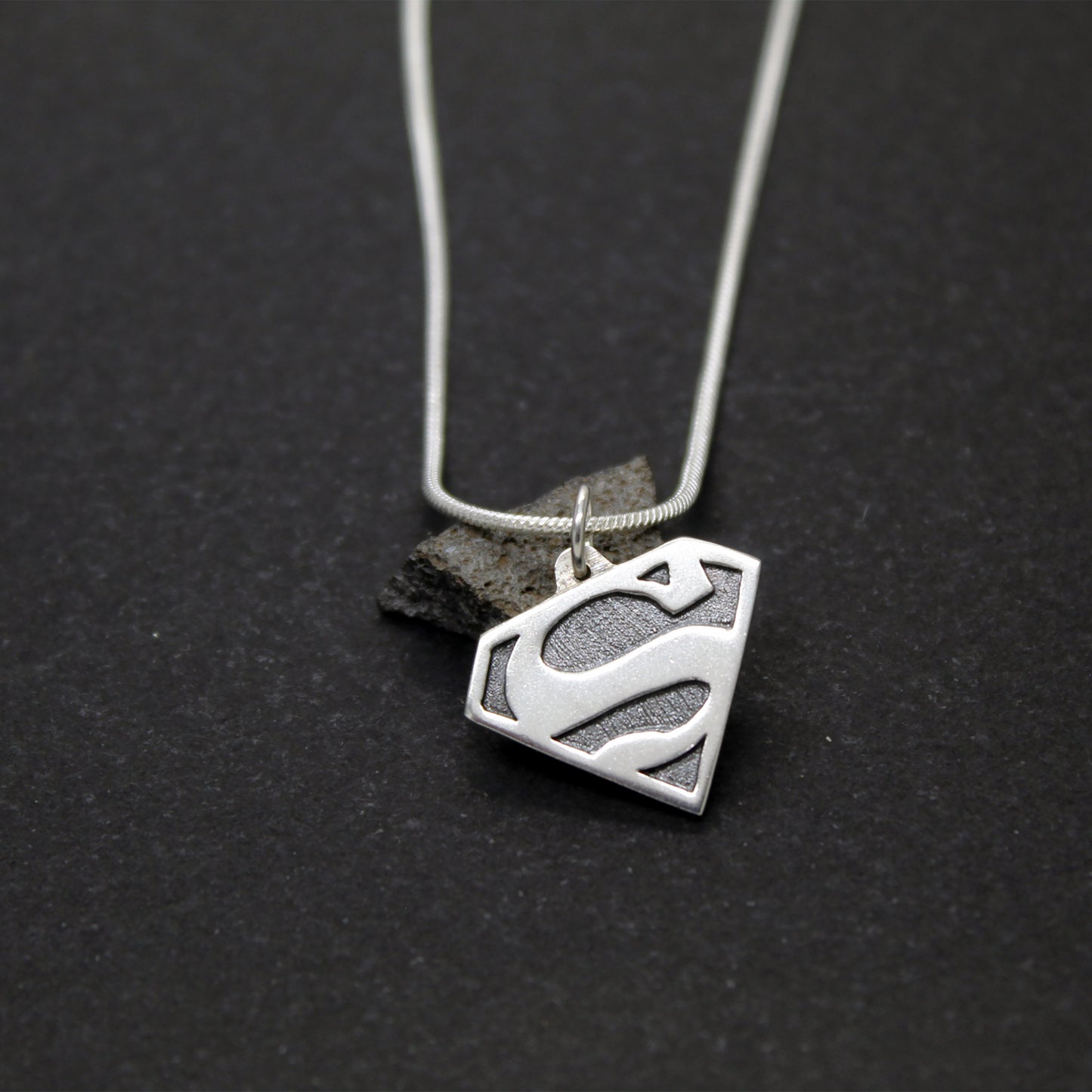 Colgante Superman / Supergirl en plata 925