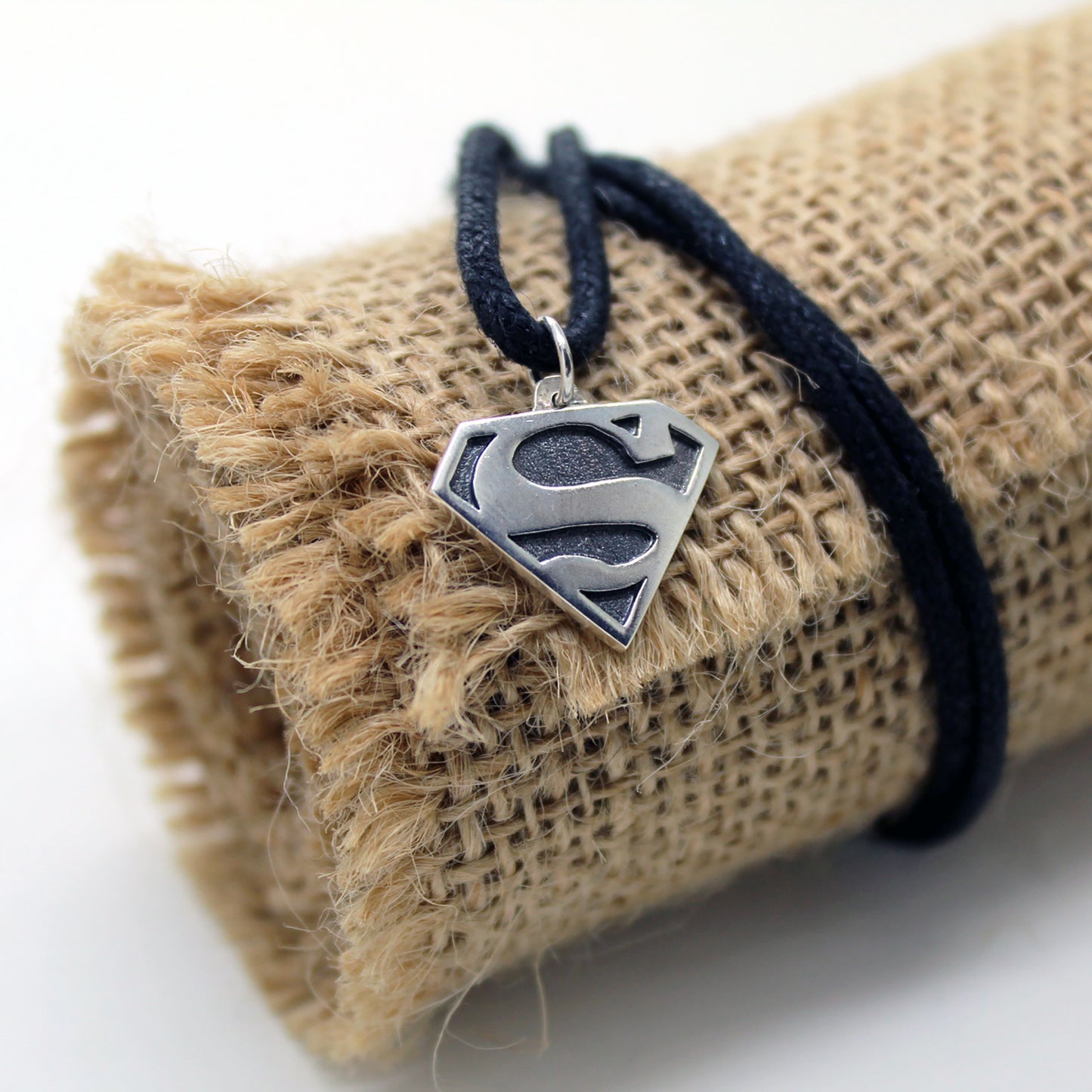 Colgante Superman / Supergirl en plata 925