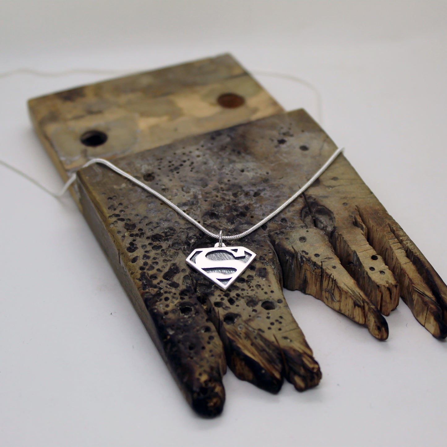 Colgante Superman / Supergirl en plata 925