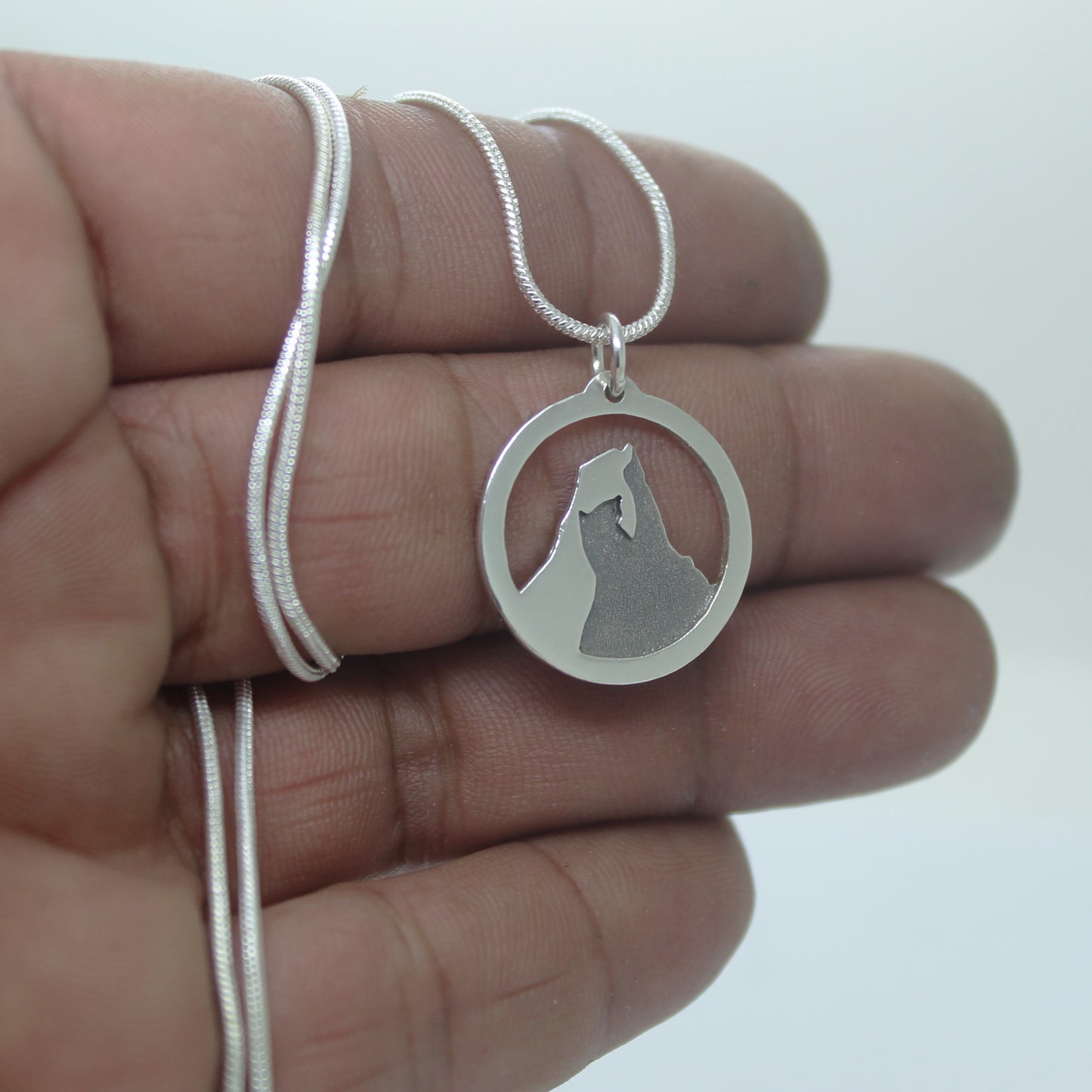 Colgante Naranjo de Bulnes, Picu Urriellu en plata 925