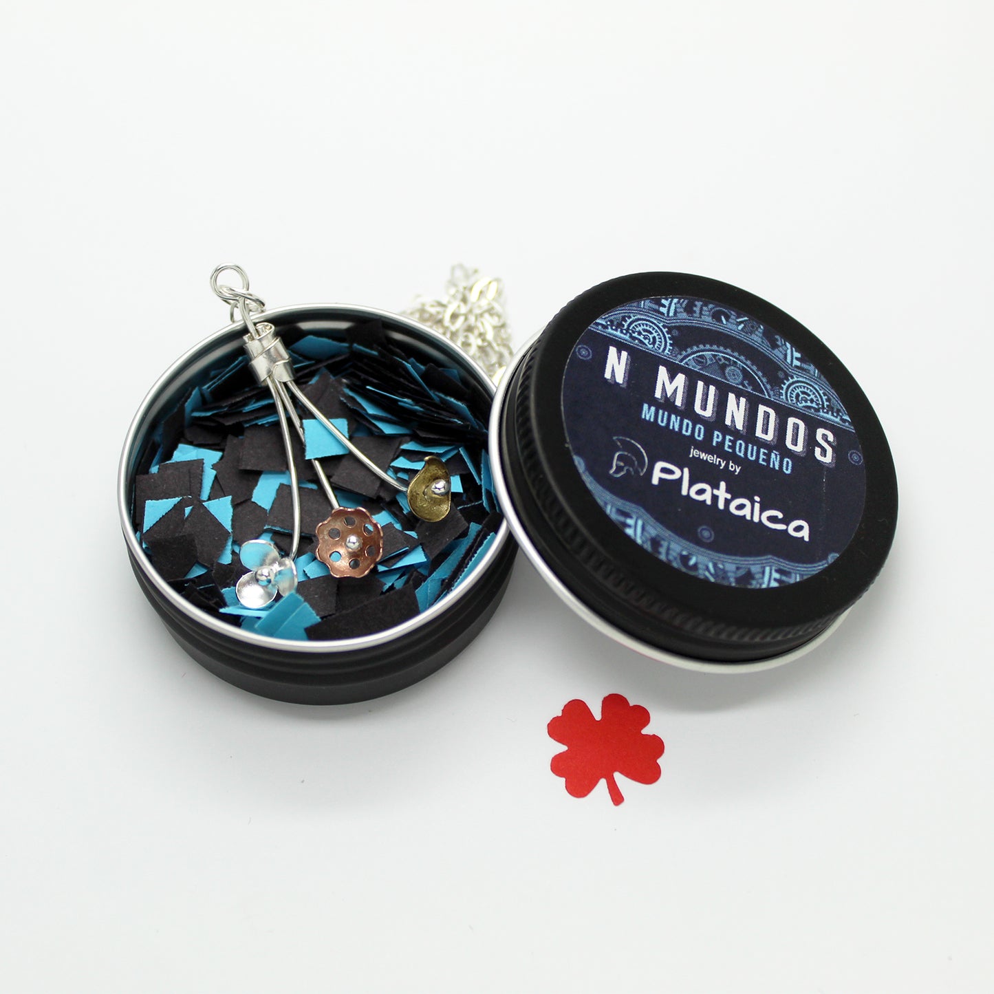 El Colgante de Susanne en plata 925, latón y cobre