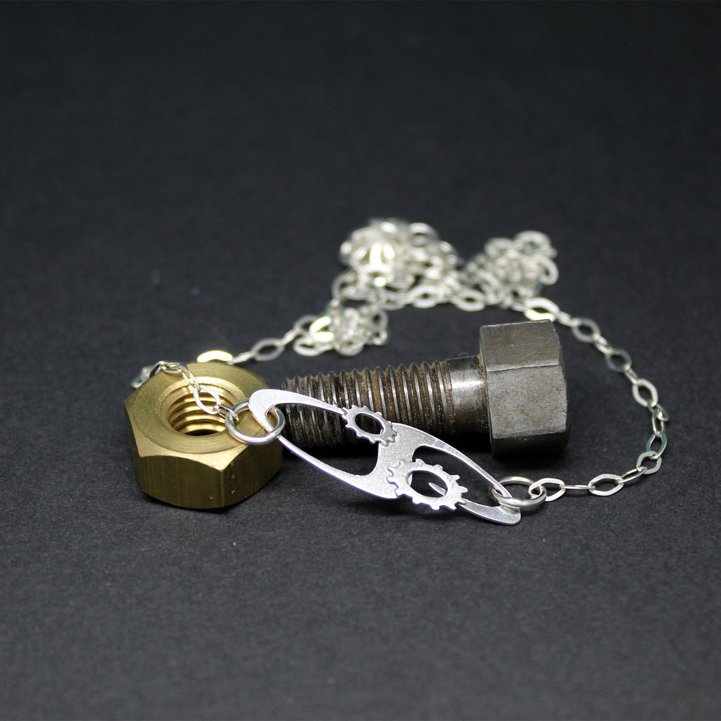 Collar N Mundos en plata 925