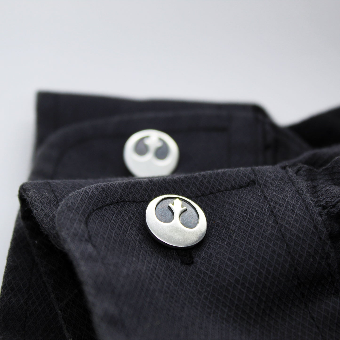 Símbolo de la Alianza Rebelde Star Wars gemelos de plata 925