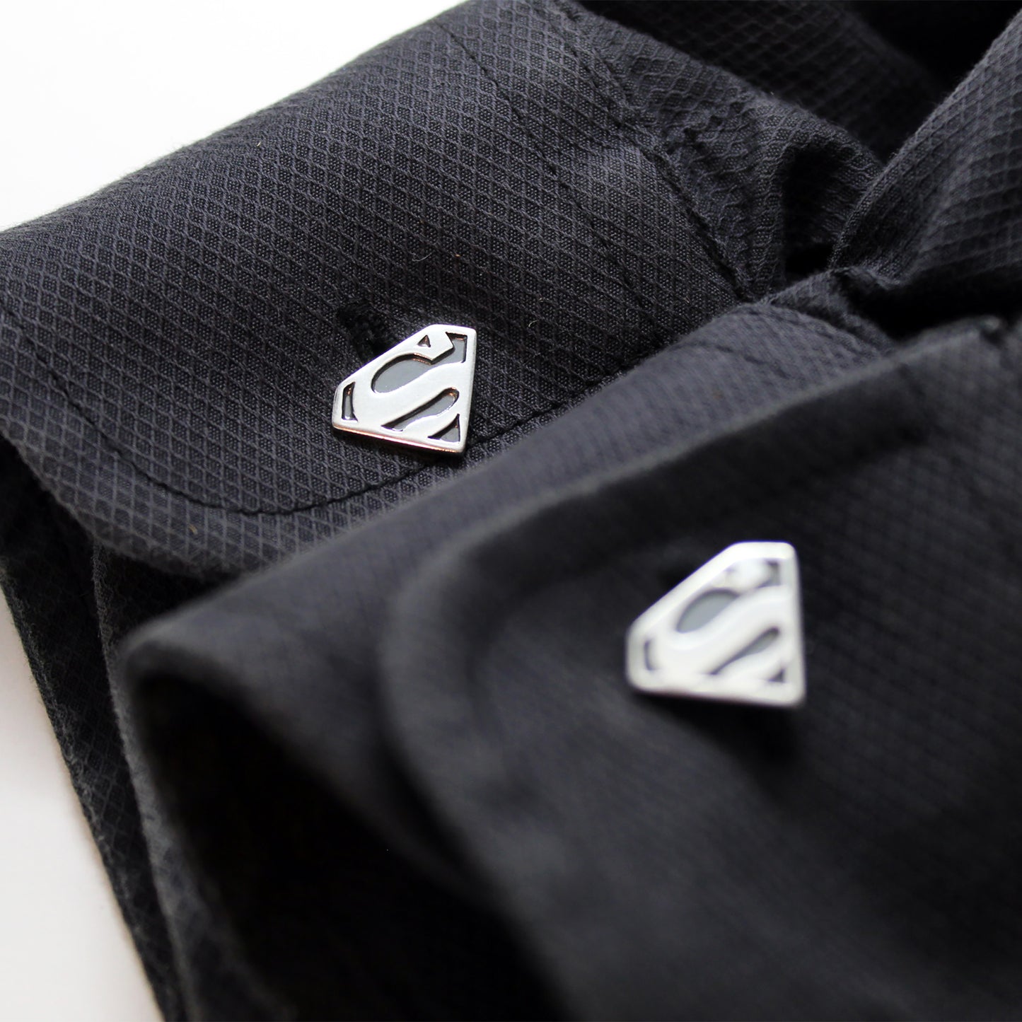 Símbolo de Superman gemelos de plata 925