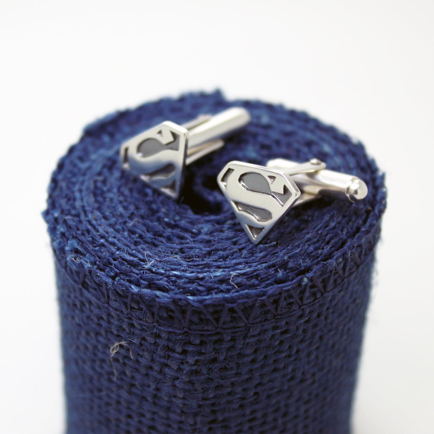 Símbolo de Superman gemelos de plata 925