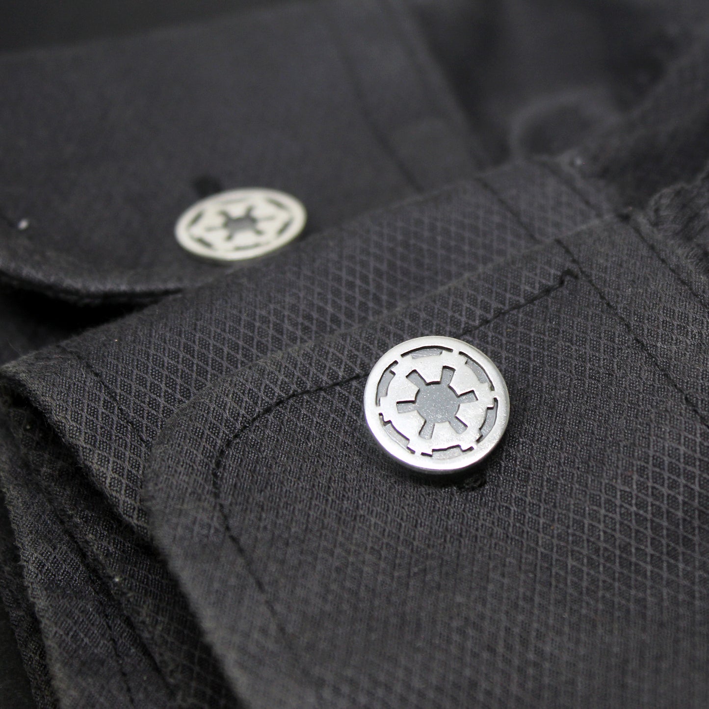 Symbol of the Galactic Empire Star Wars cufflinks in 925 silver