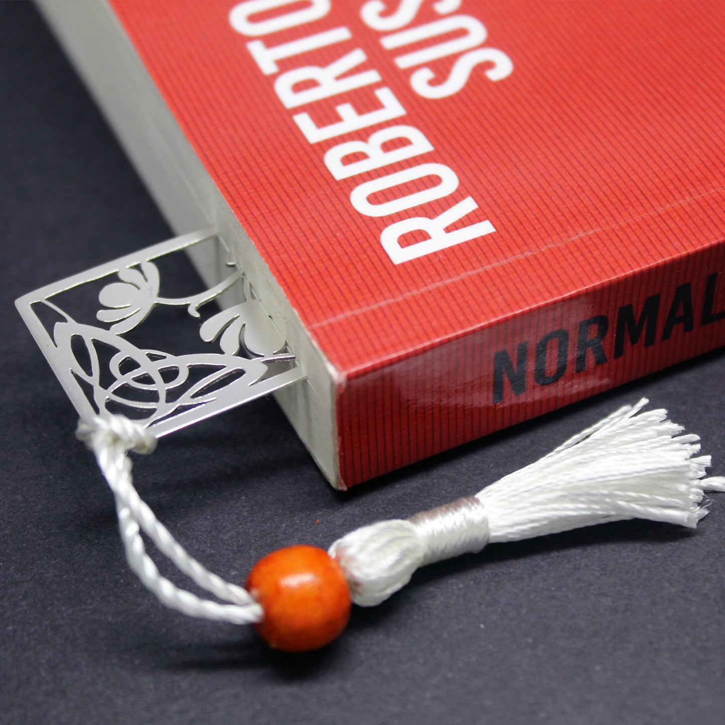 Marcapáginas de plata 925 con calado Art Nouveau