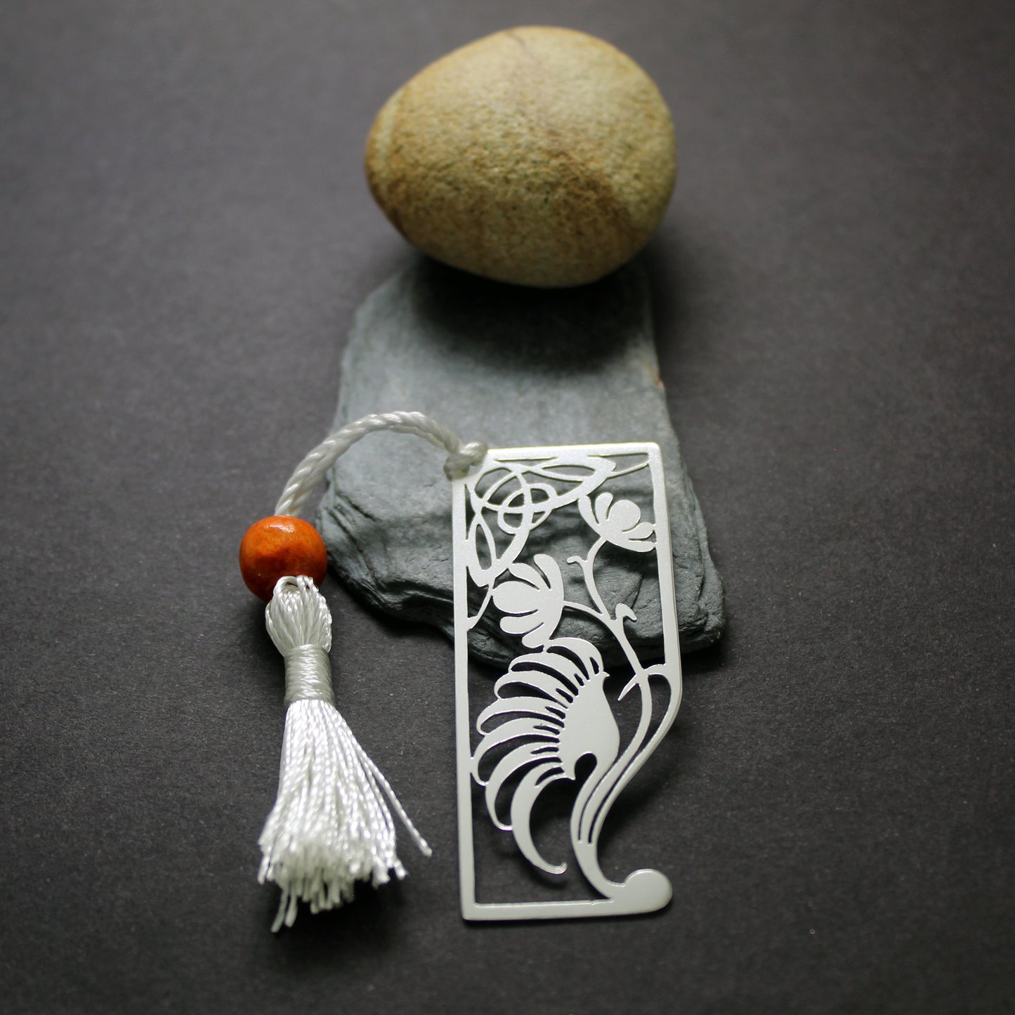 Marcapáginas de plata 925 con calado Art Nouveau