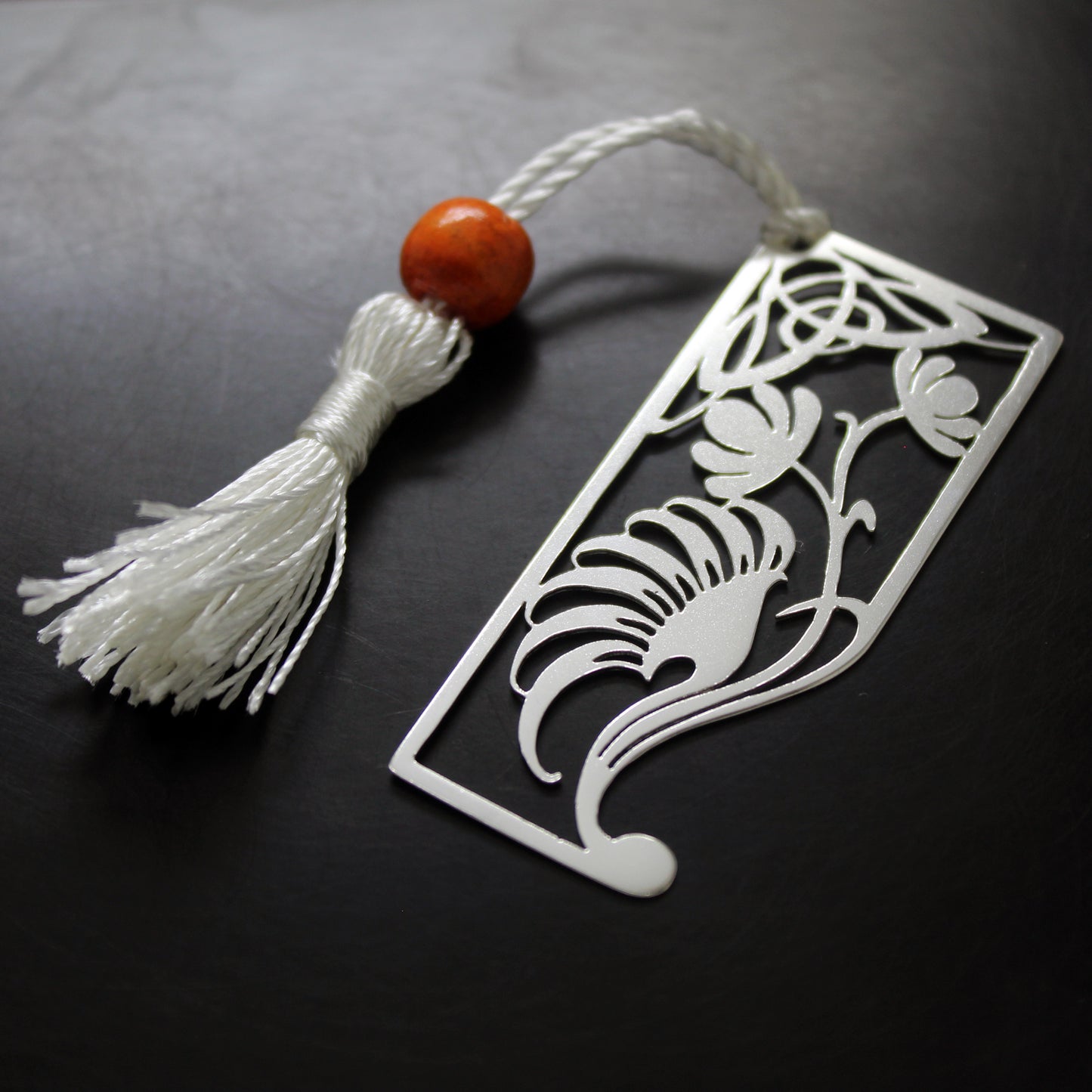 Marcapáginas de plata 925 con calado Art Nouveau