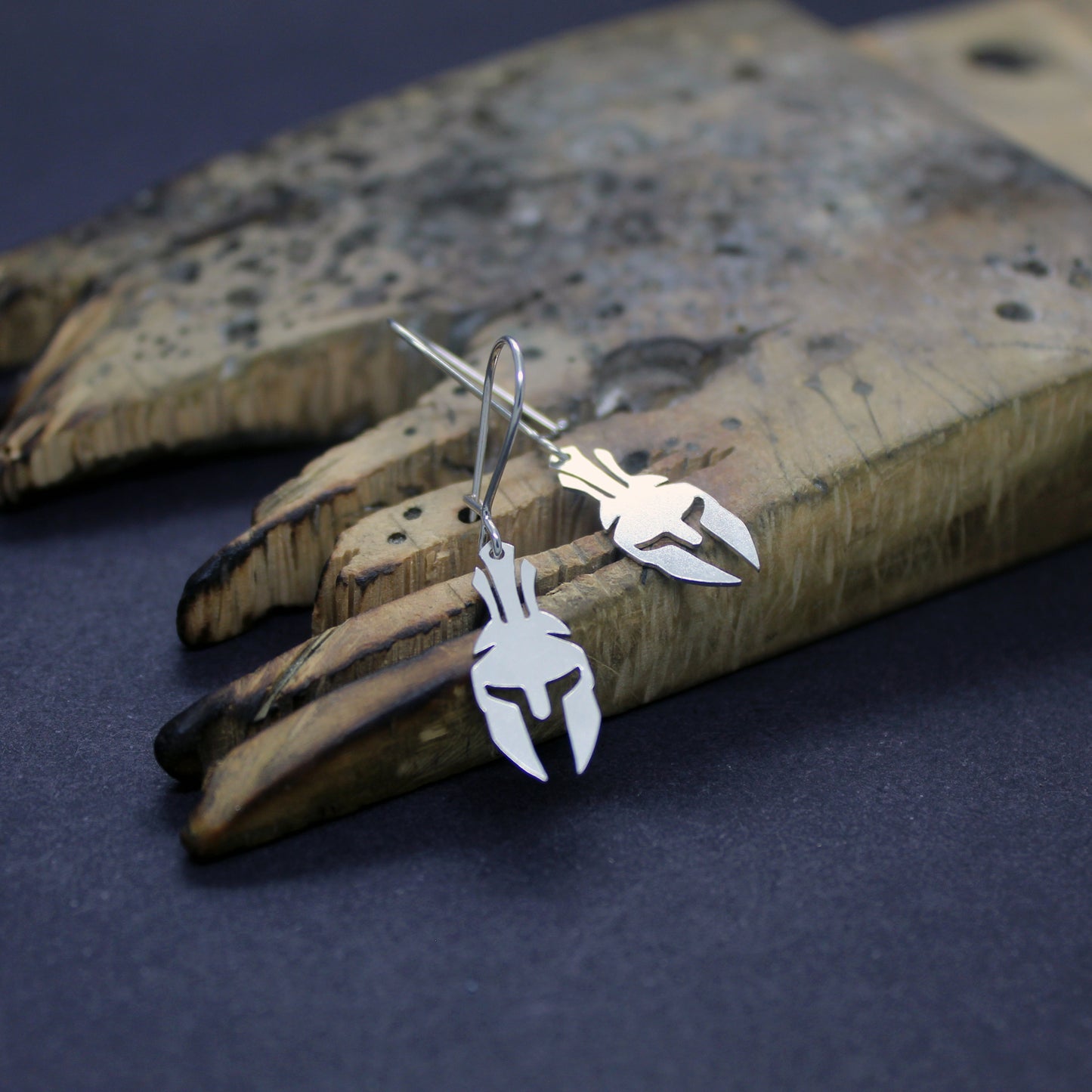 Assassin's Creed Odyssey inspiration dangle earrings in 925 silver