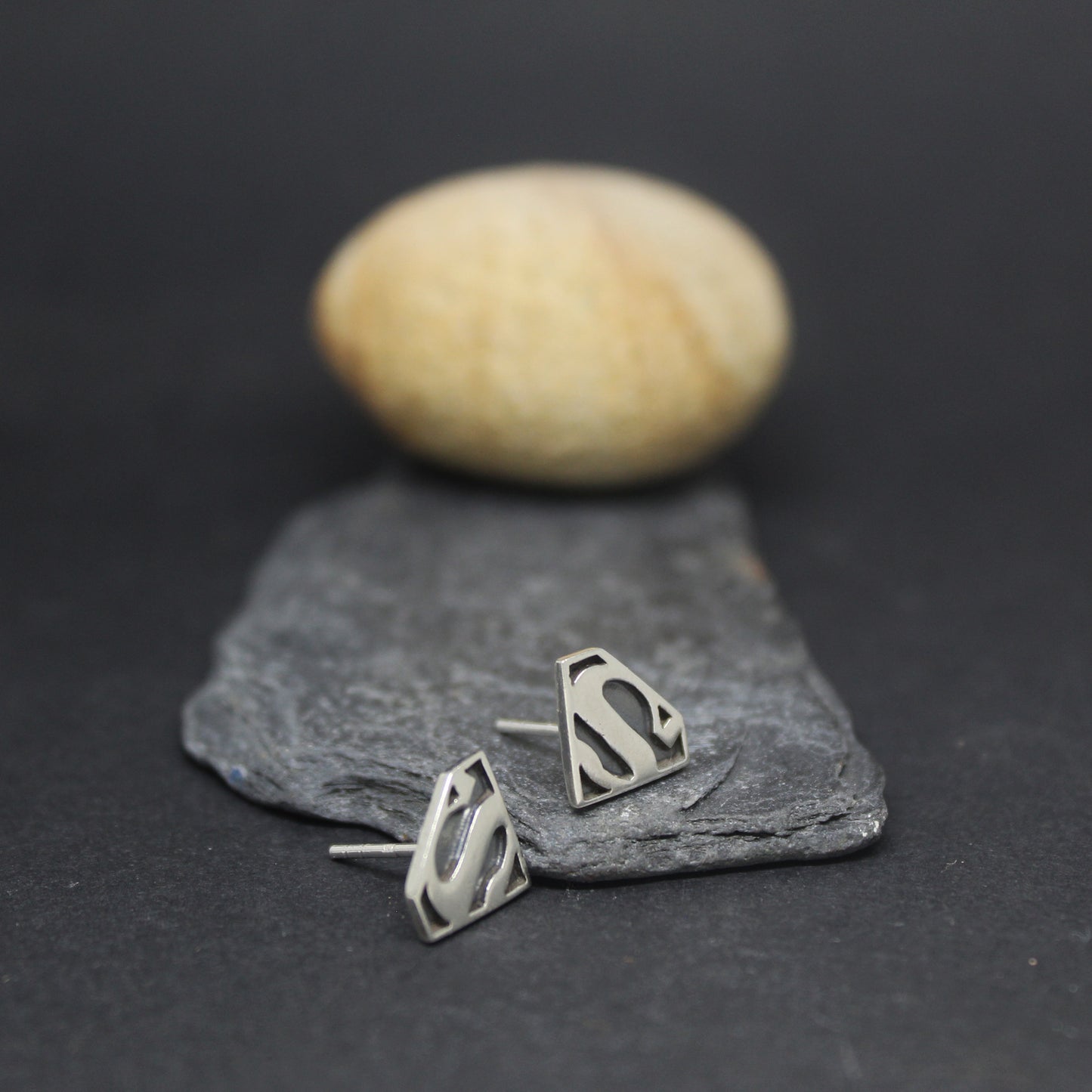 Superman earrings in 925 silver