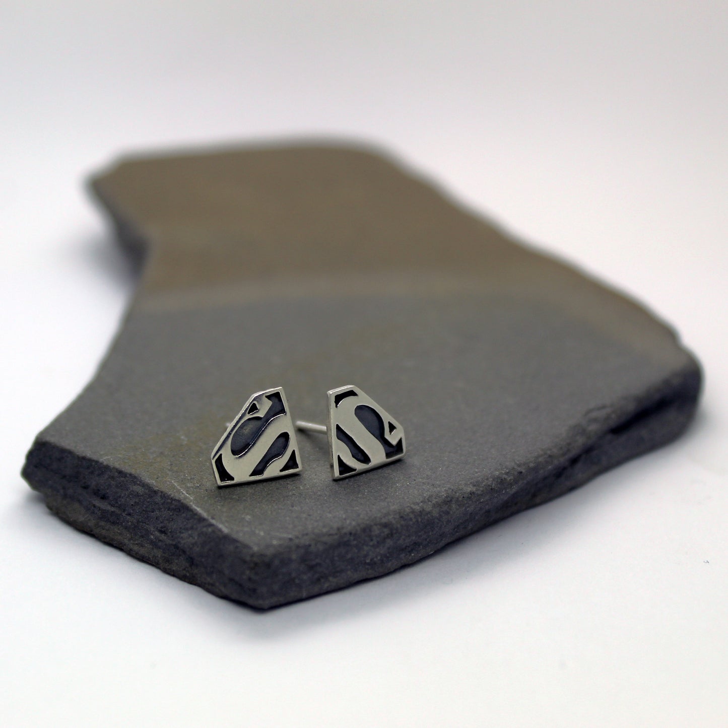 Superman earrings in 925 silver