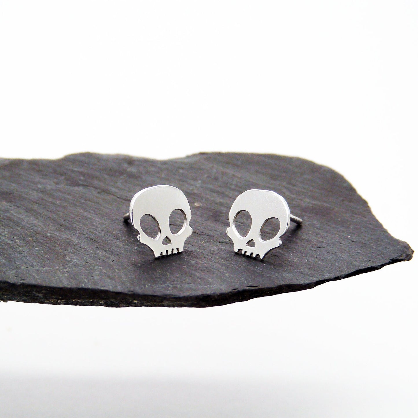 925 silver skull earrings