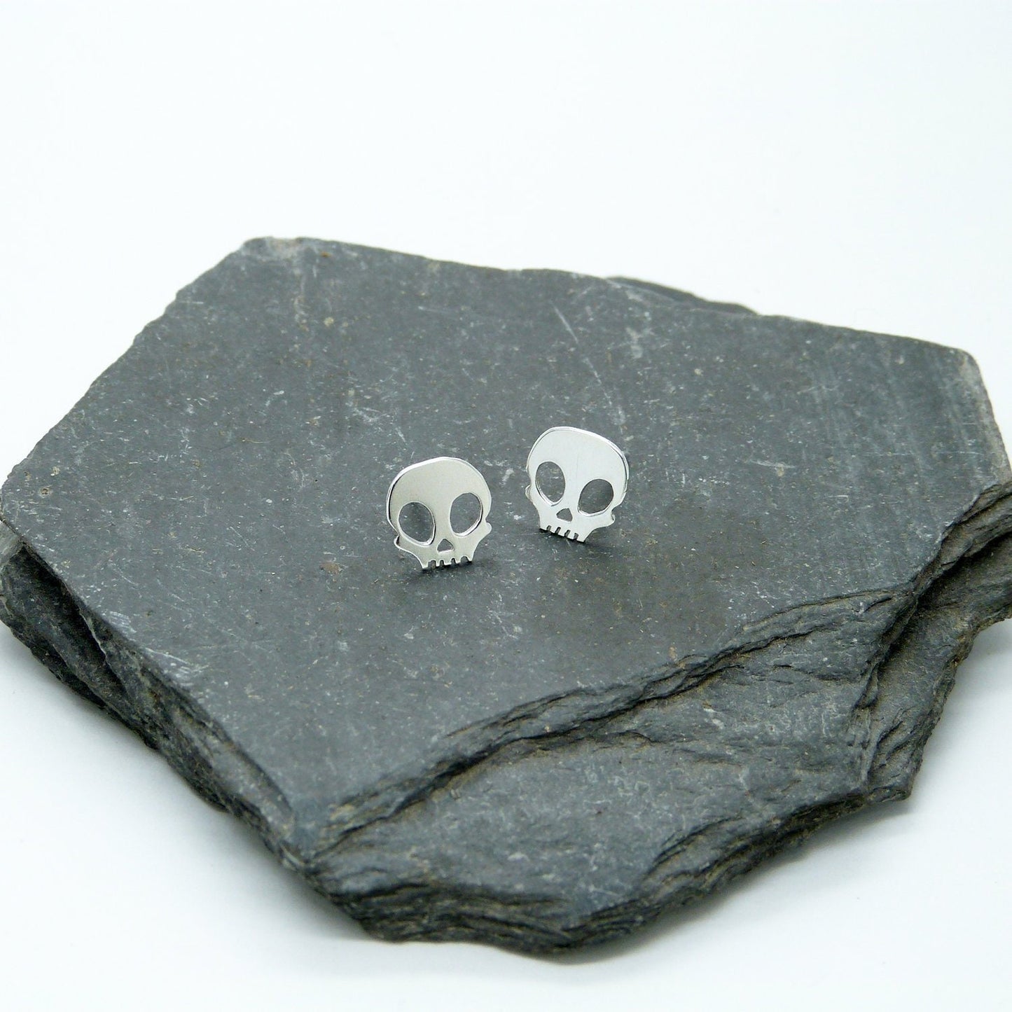 925 silver skull earrings