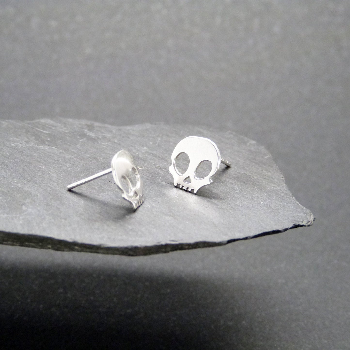925 silver skull earrings