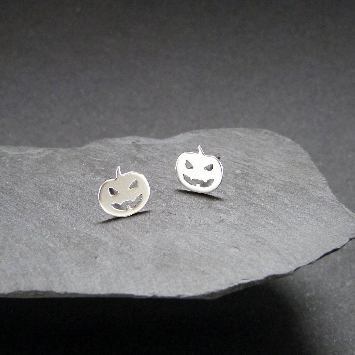 Pendientes Calabazas de plata 925 para Halloween
