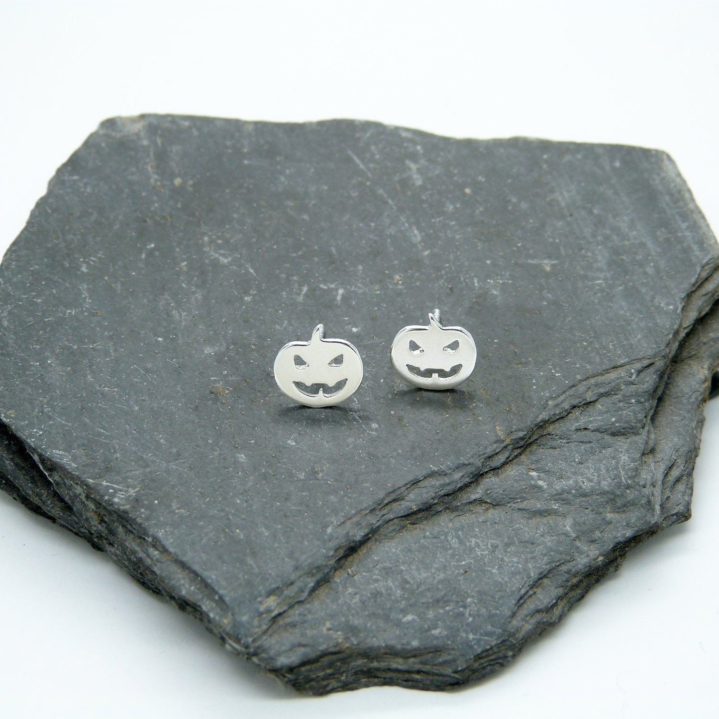 Pendientes Calabazas de plata 925 para Halloween