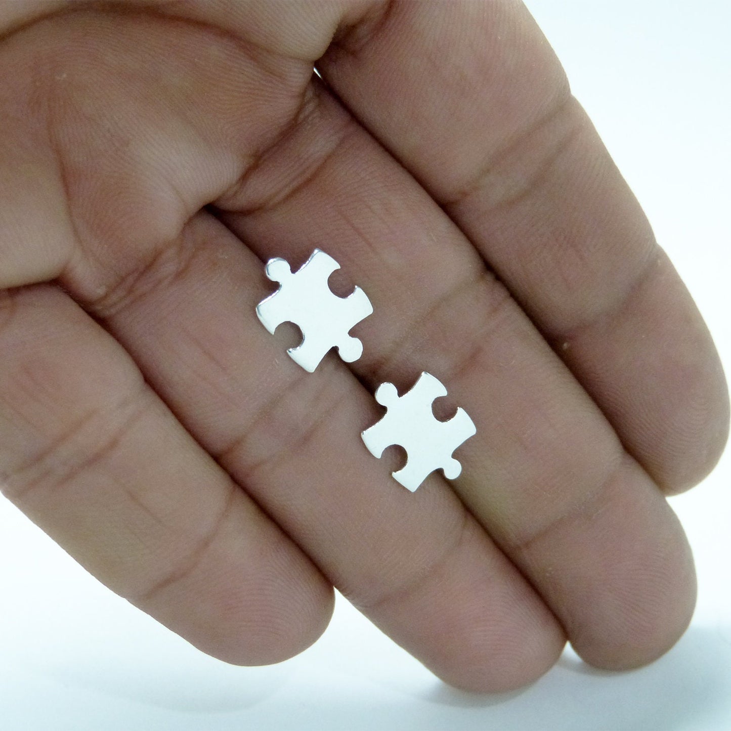 925 silver puzzle earrings