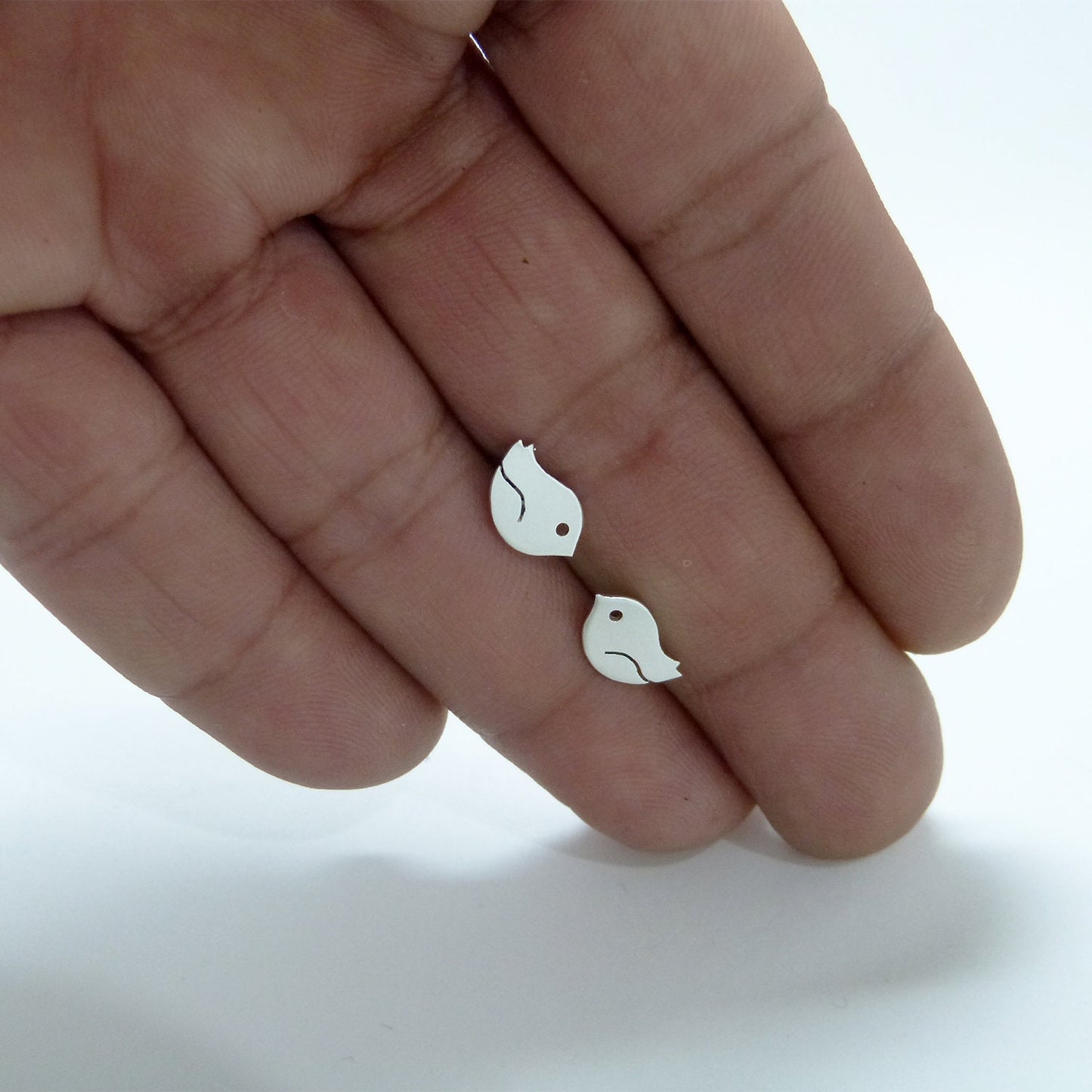 925 silver bird earrings