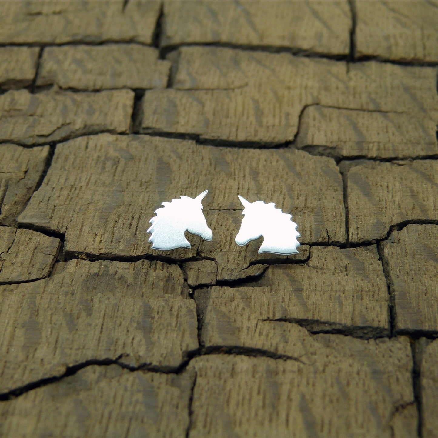 925 silver unicorn earrings