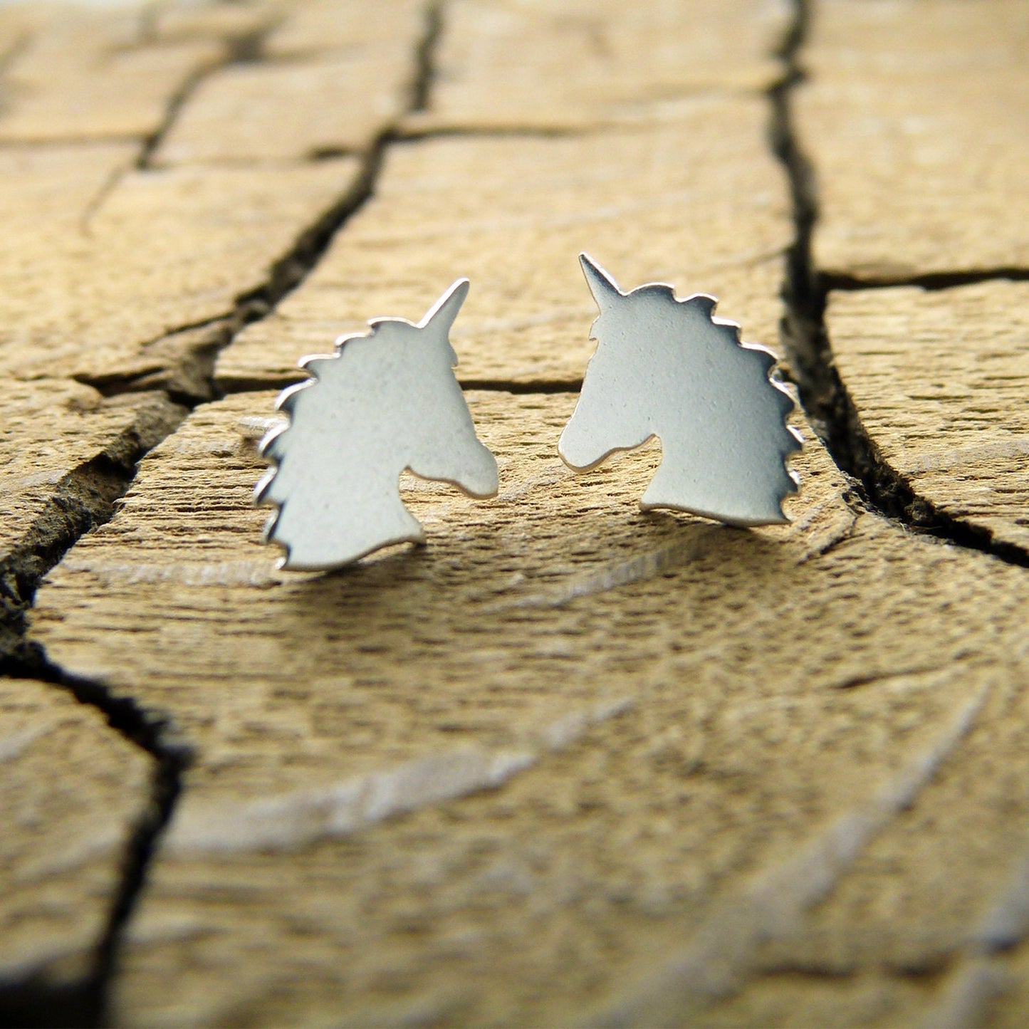 925 silver unicorn earrings