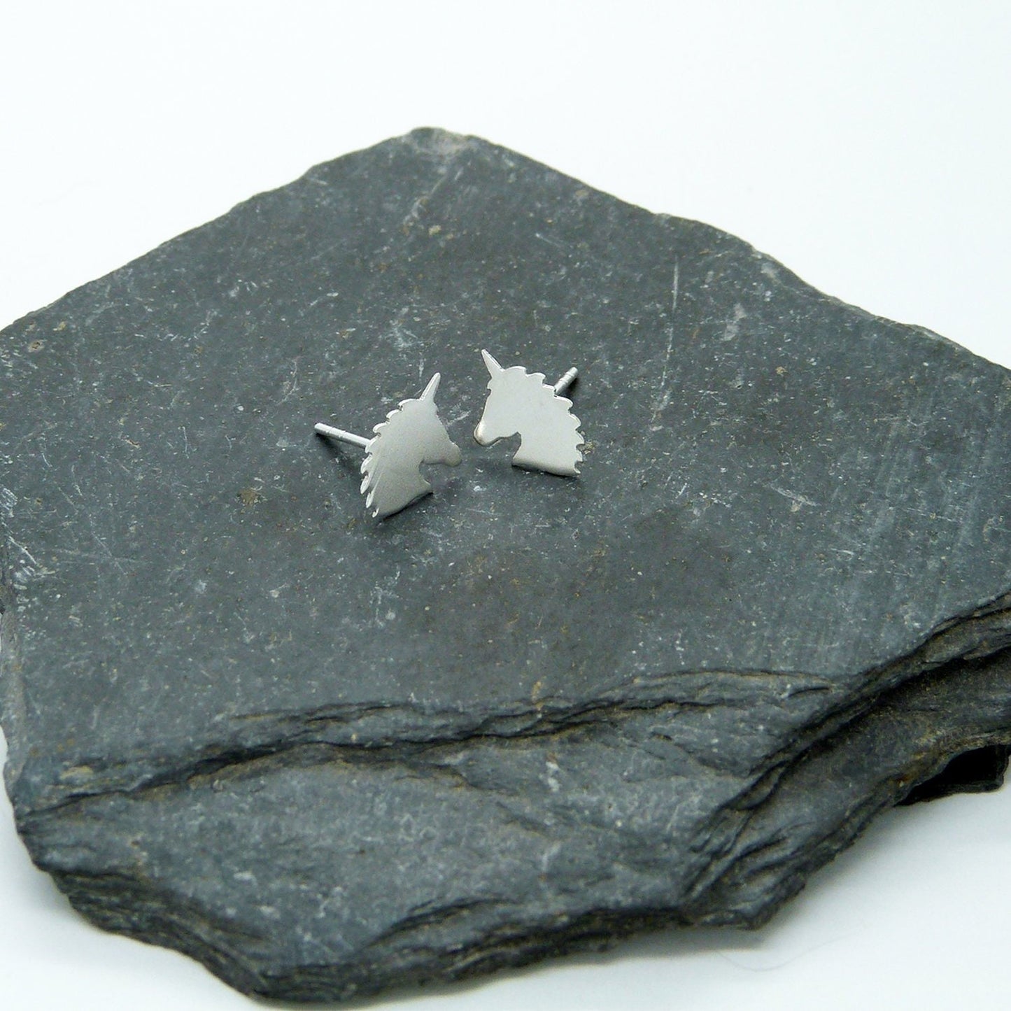 925 silver unicorn earrings